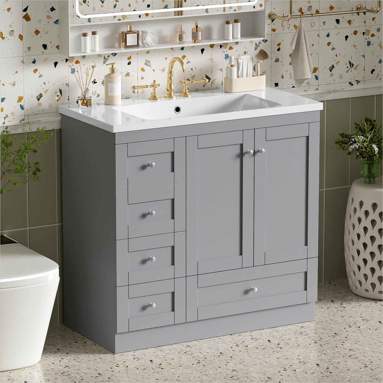 SunJet N6PDXR4ZKW7X Bath-Vanity-Combo - View #12