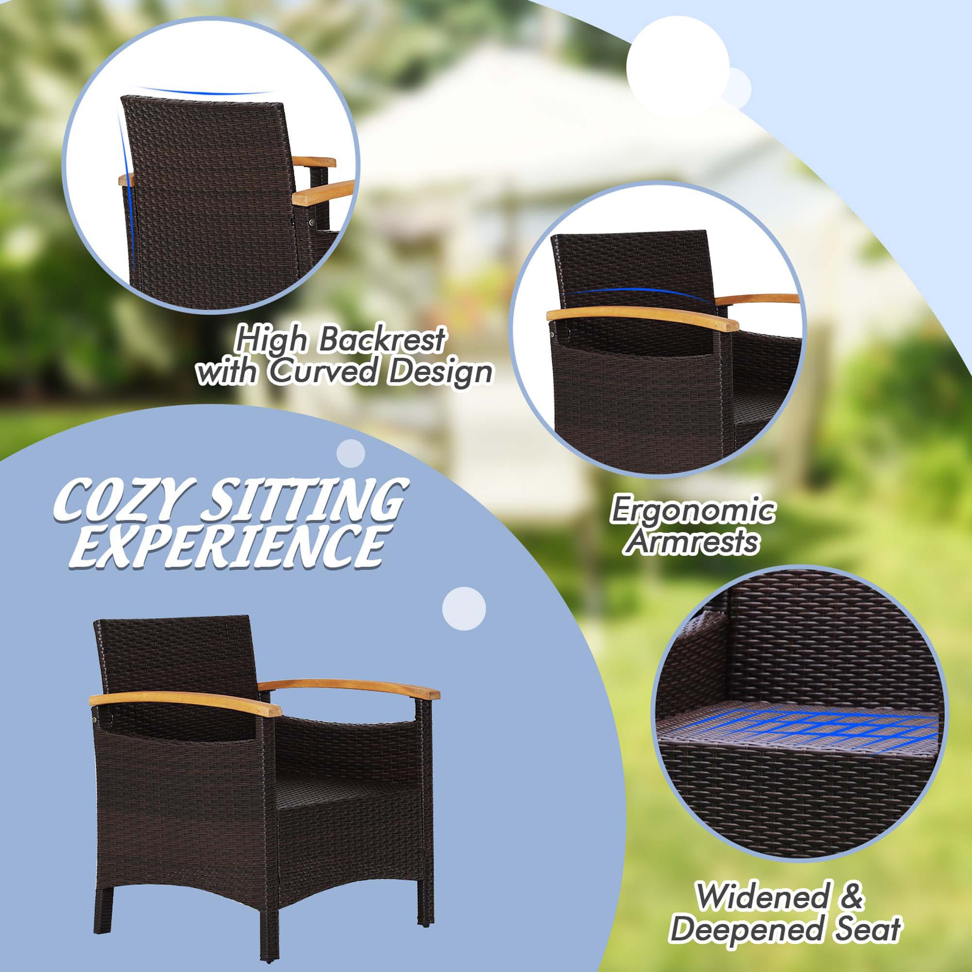 Costway LWS00032 Patio-Conversation-Sets - View #8