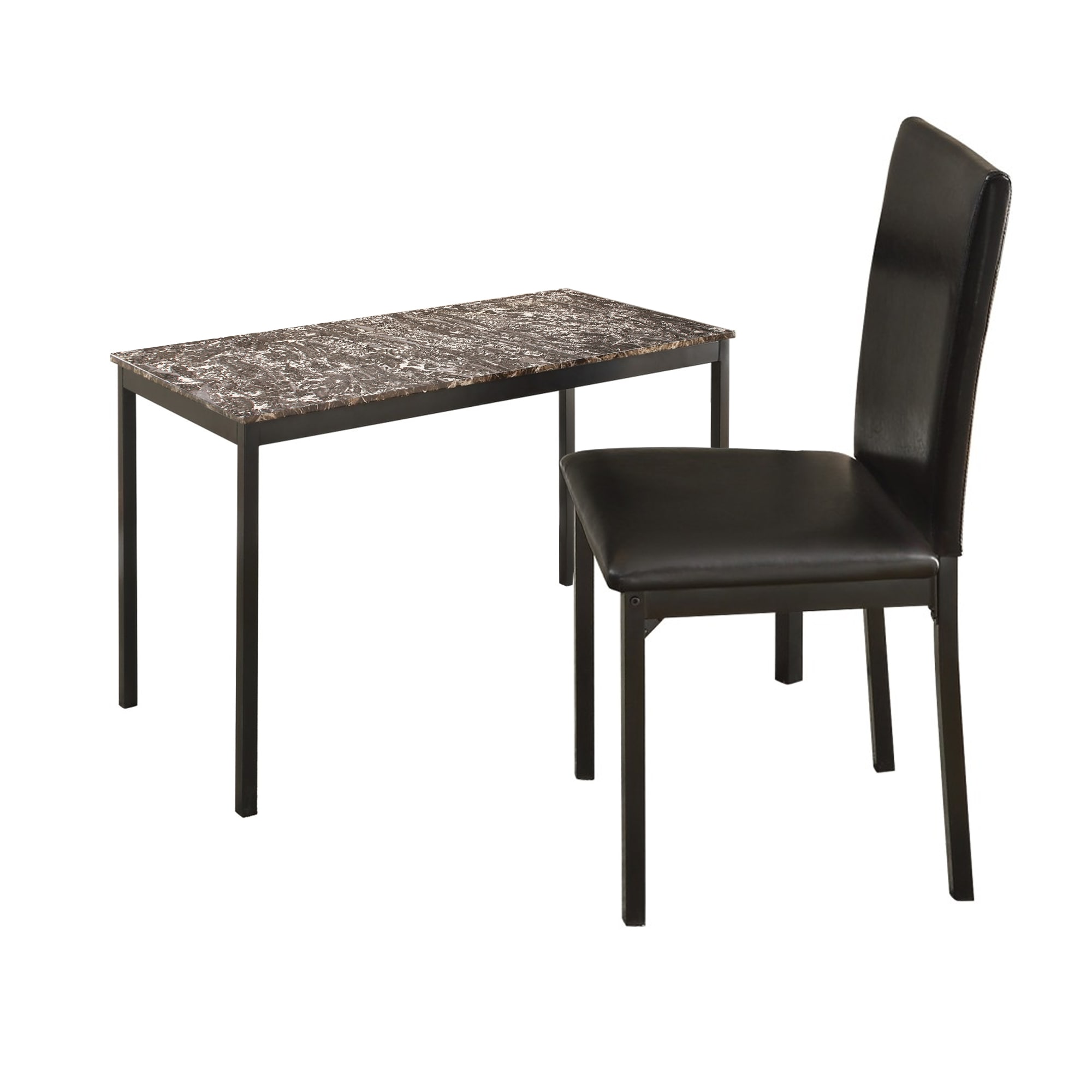 Benzara BM179946 23.75-Inches Brown Modern/Contemporary Writing desk with Chair