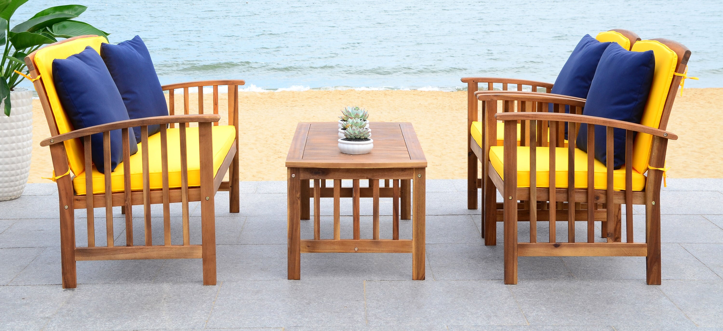 Safavieh PAT7007D Patio-Conversation-Sets - View #5