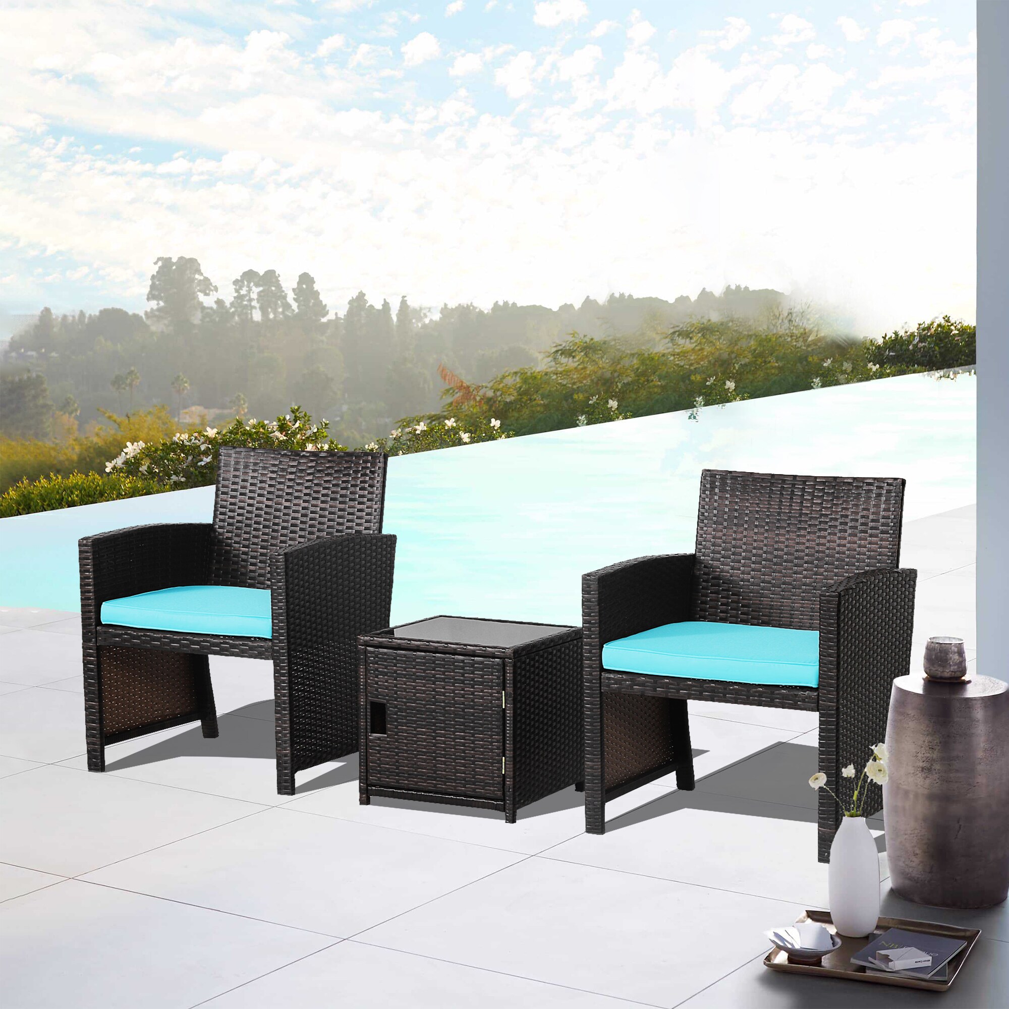 WELLFOR OUJ69444TU Patio-Conversation-Sets - View #4