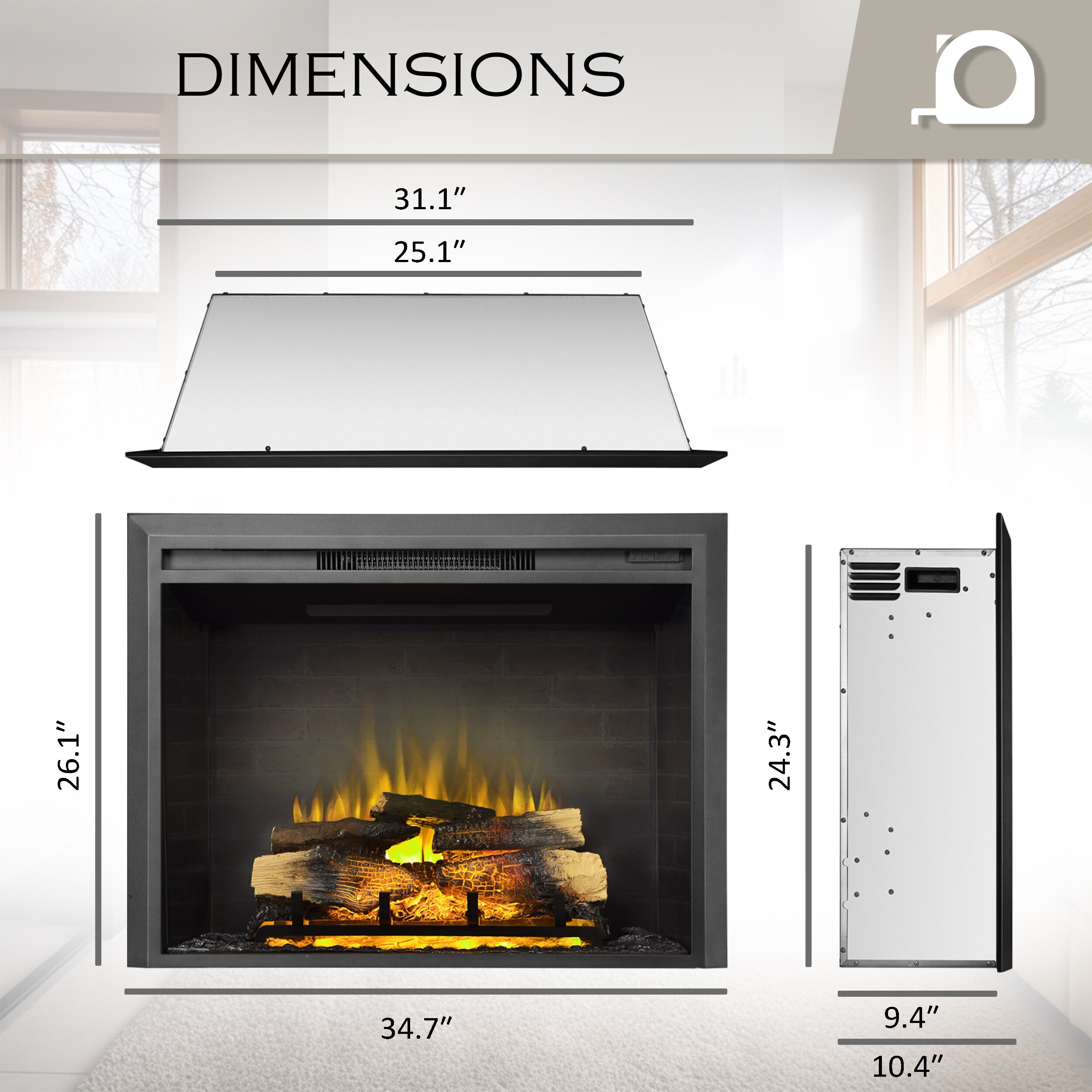 EdenDirect NLCD041944 Electric-Fireplace-Fireboxes - View #3