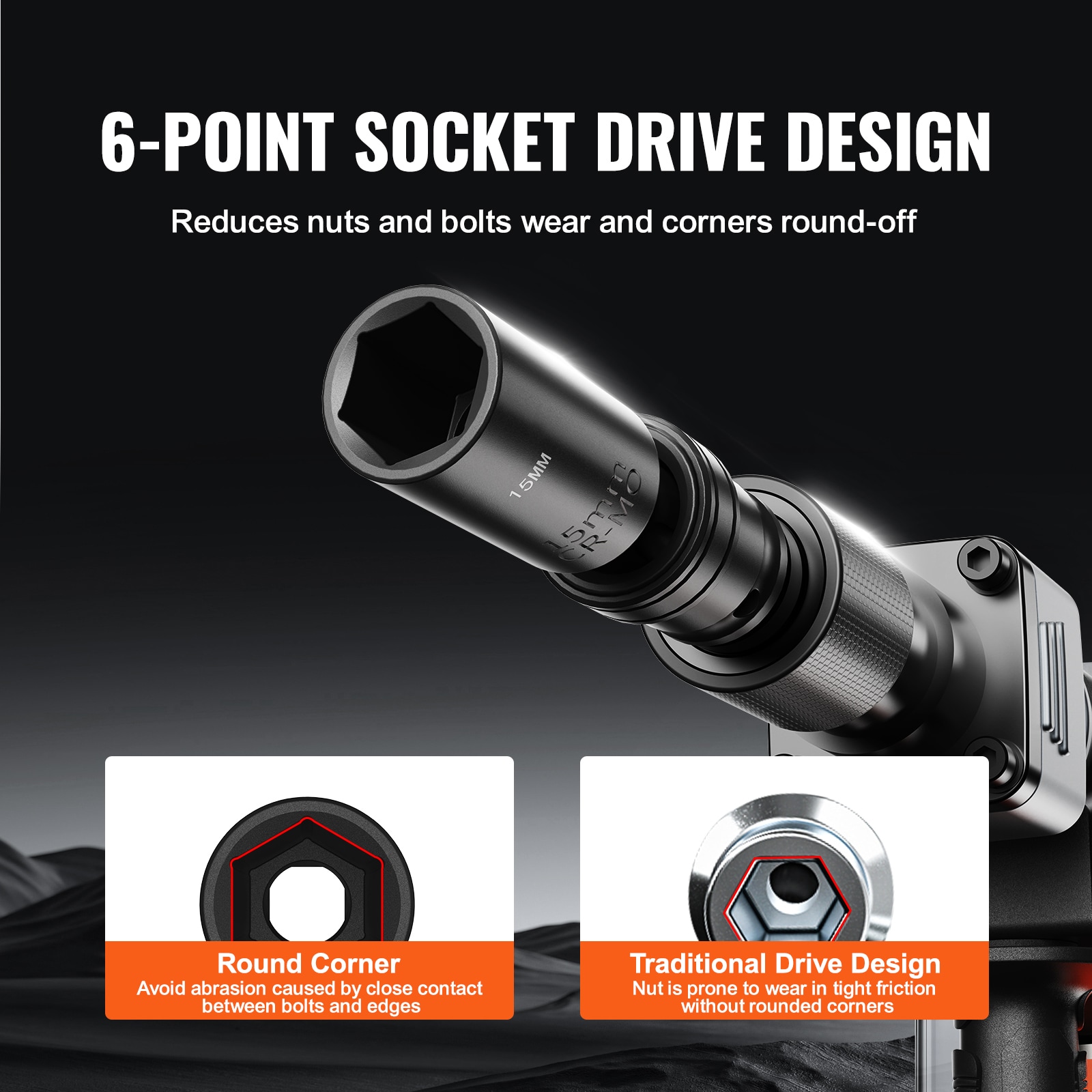 VEVOR SCCJTTZJ1CRM06165V0 Impact-Socket-Sets - View #4