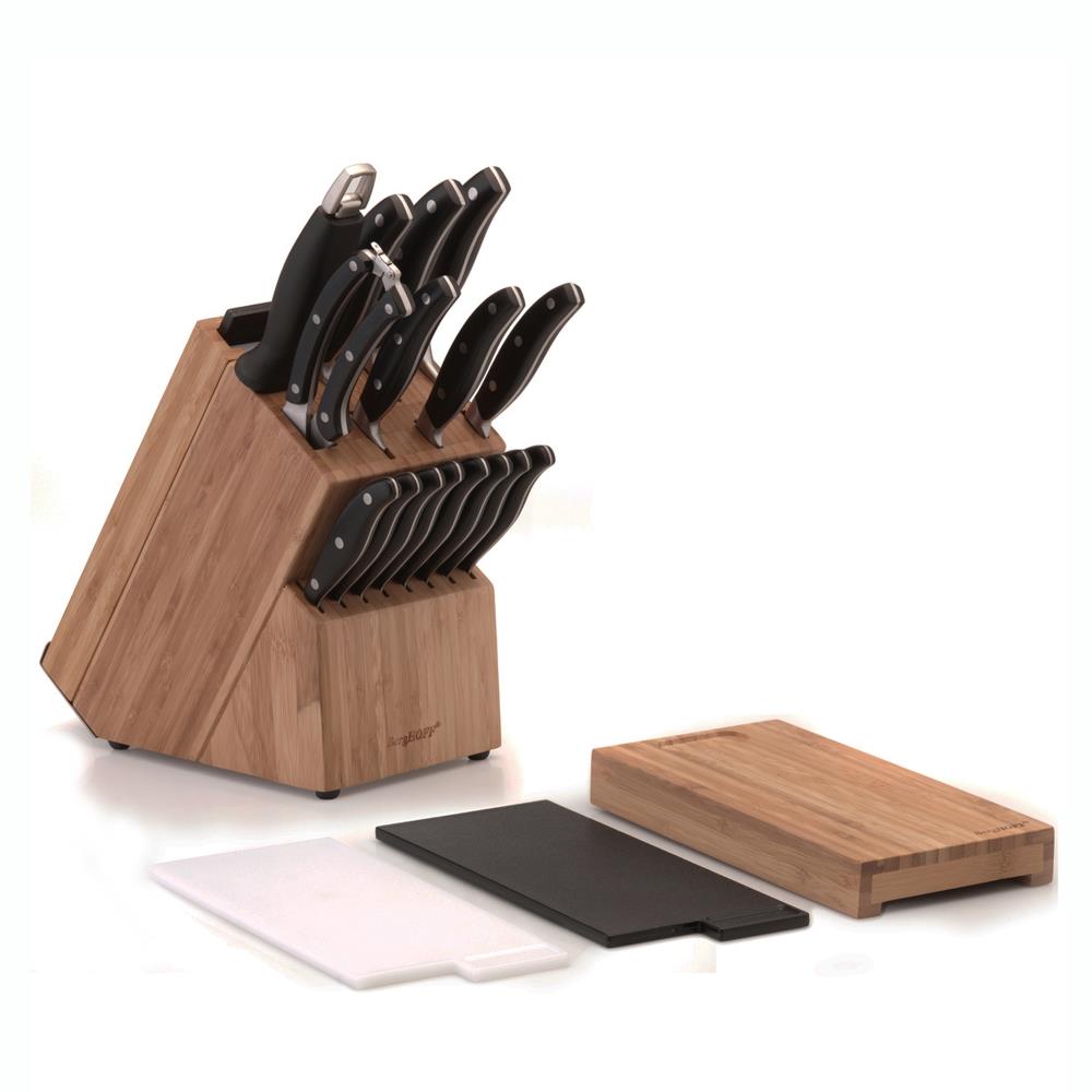  BergHOFF 15-Piece Forged Knife Set with Block: Home