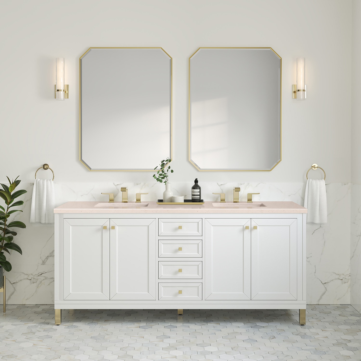 James Martin Vanities 305-V72-GW-3EMR Bath-Vanity-Combo - View #2