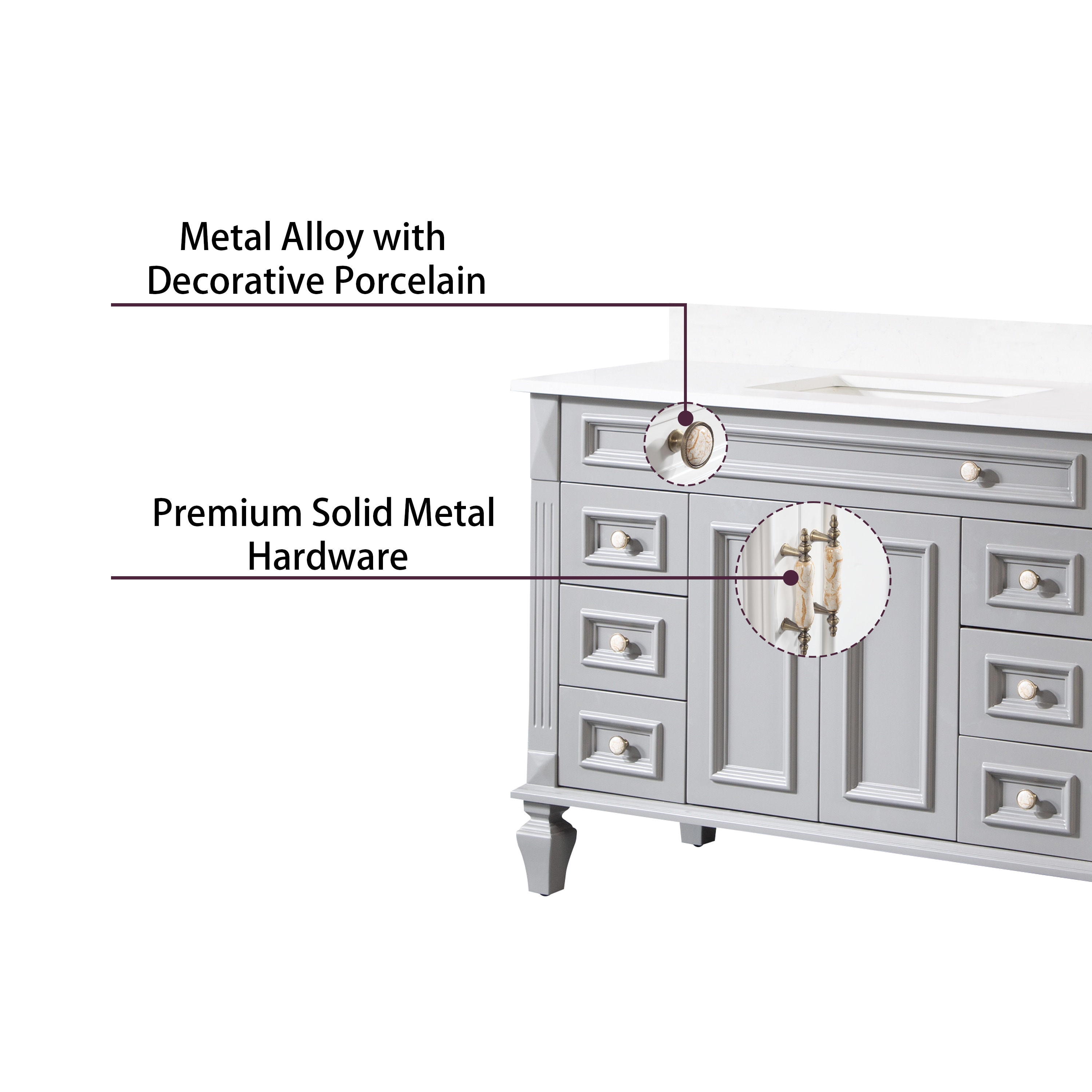 Forclover MF01AR-48TG Bath-Vanity-Combo - View #5