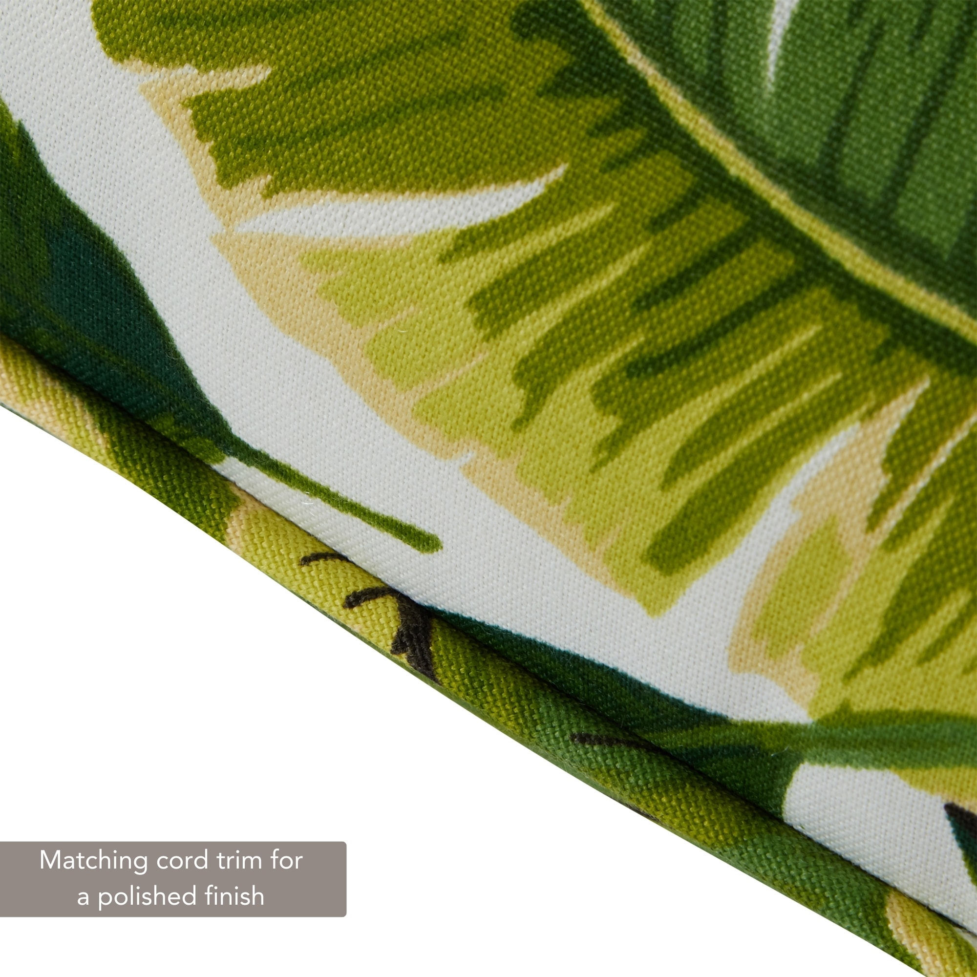 Greendale Home Fashions OC7820-PALM-WHITE Patio-Furniture-Cushions - View #5