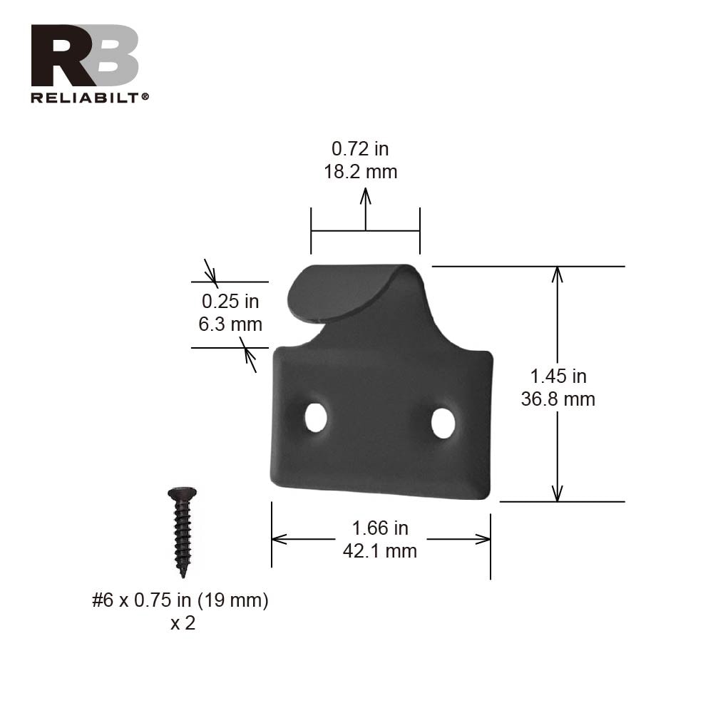 RELIABILT 22482PKBLG hooks - View #3