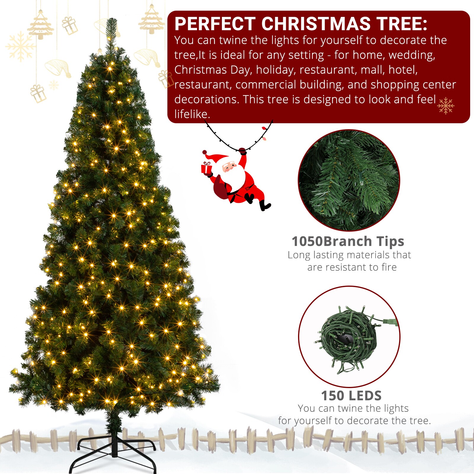 Winado 1-G53000217 Artificial-Christmas-Trees - View #7
