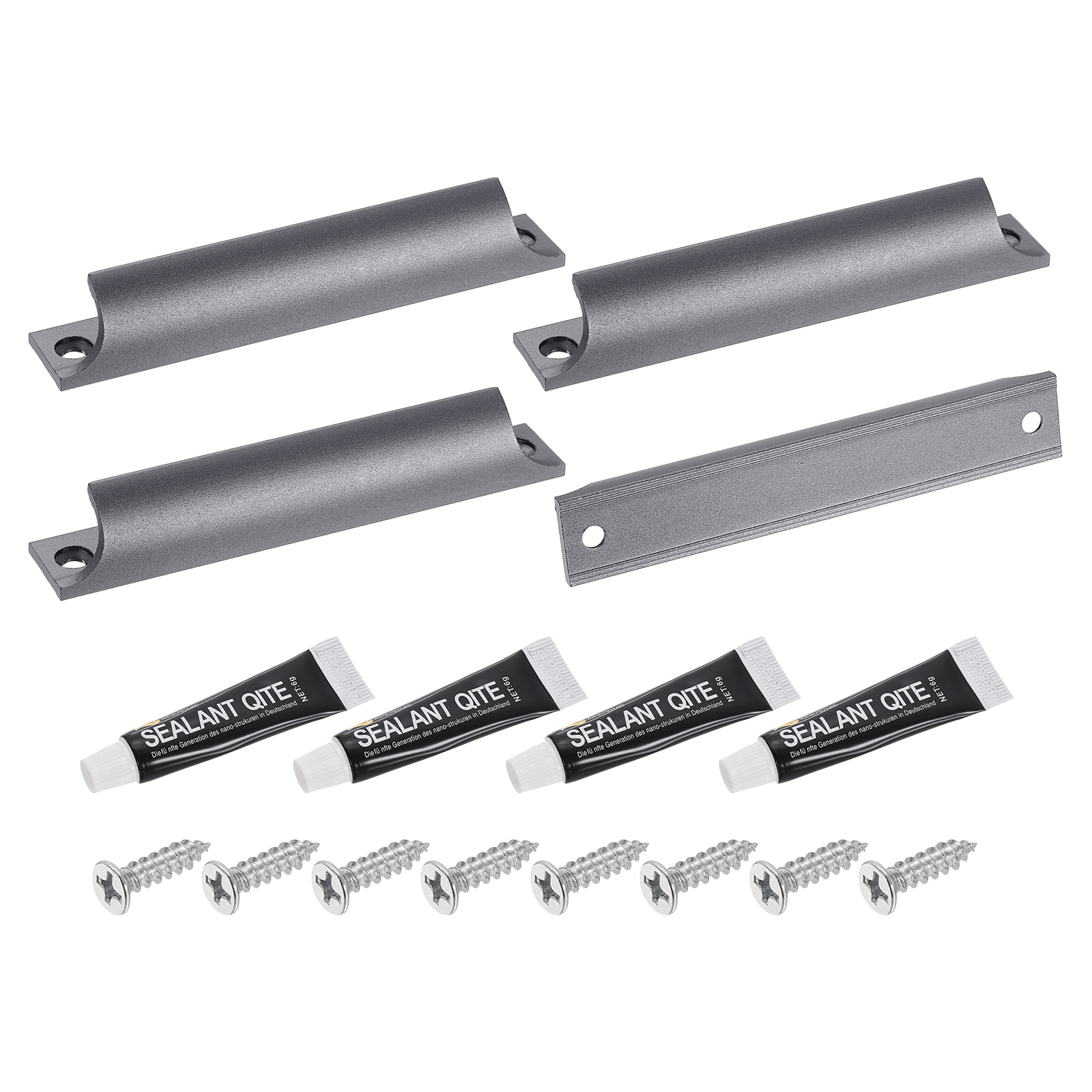 Unique Bargains - 10pcs Drawer Pulls 4.72 Inch Aluminum Alloy Kitchen Cabinet Handles Window Sash...