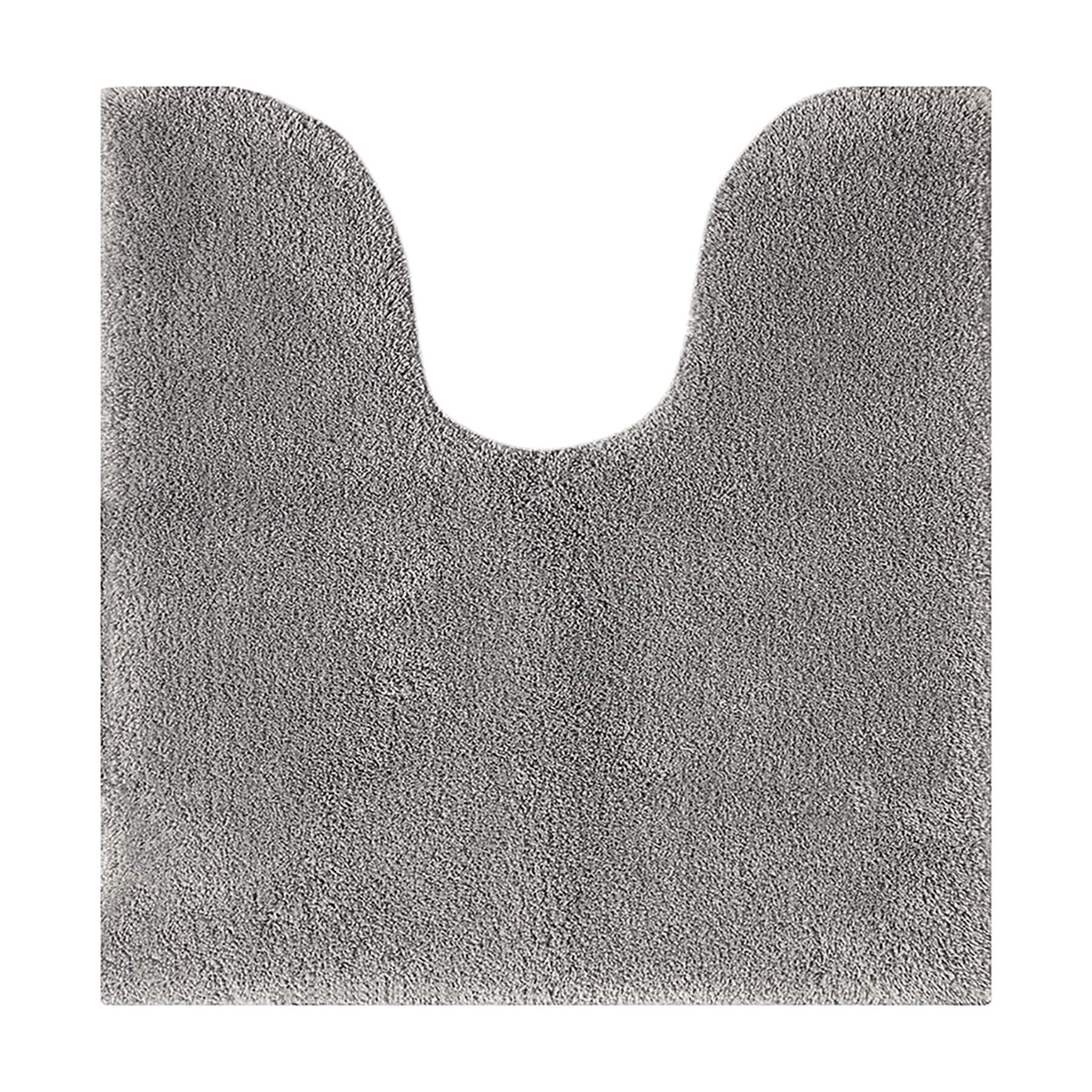 allen + roth 24-in x 40-in Dark Gray Polyester Bath Mat in the