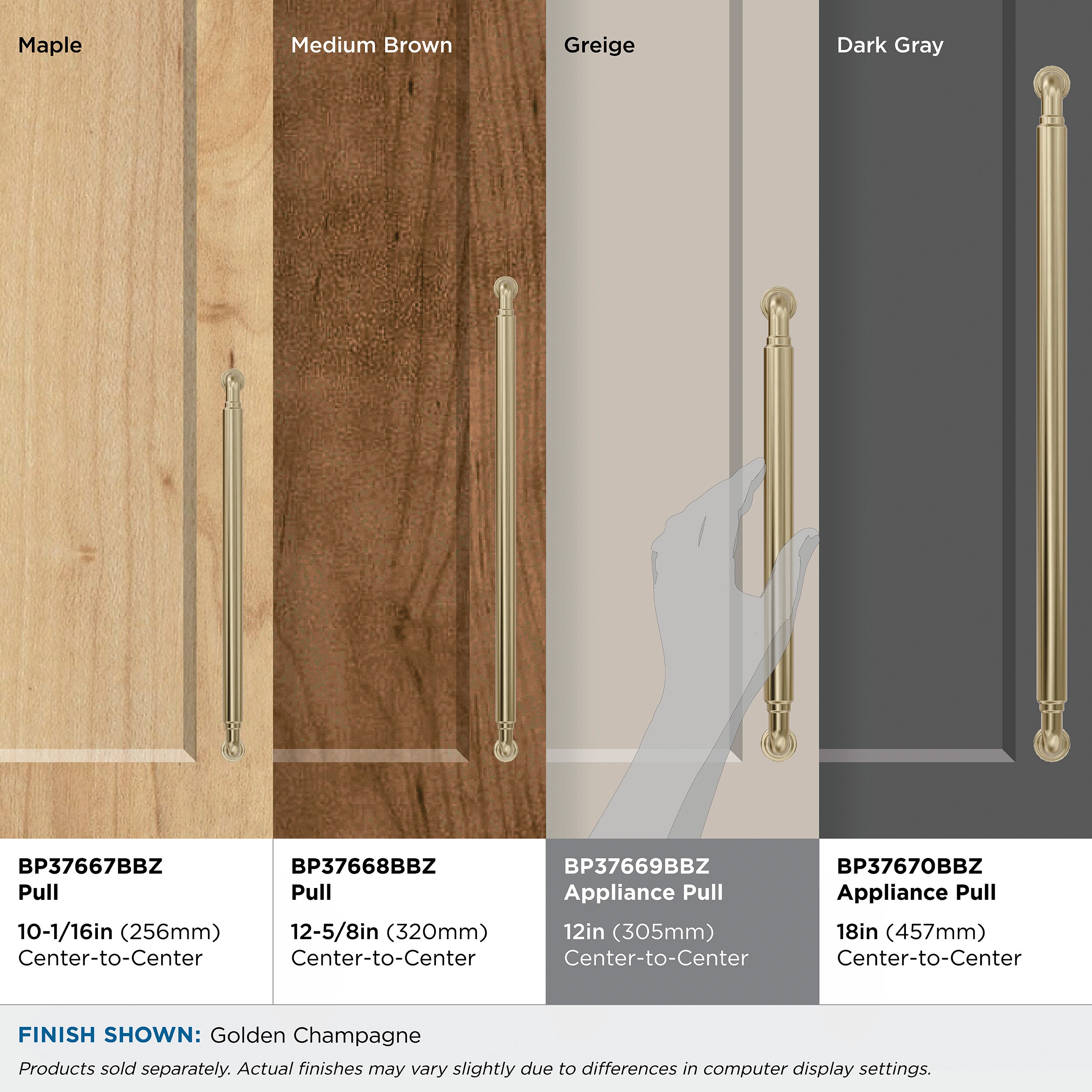 Amerock BP37669BBZ Cabinet-Pulls - View #7