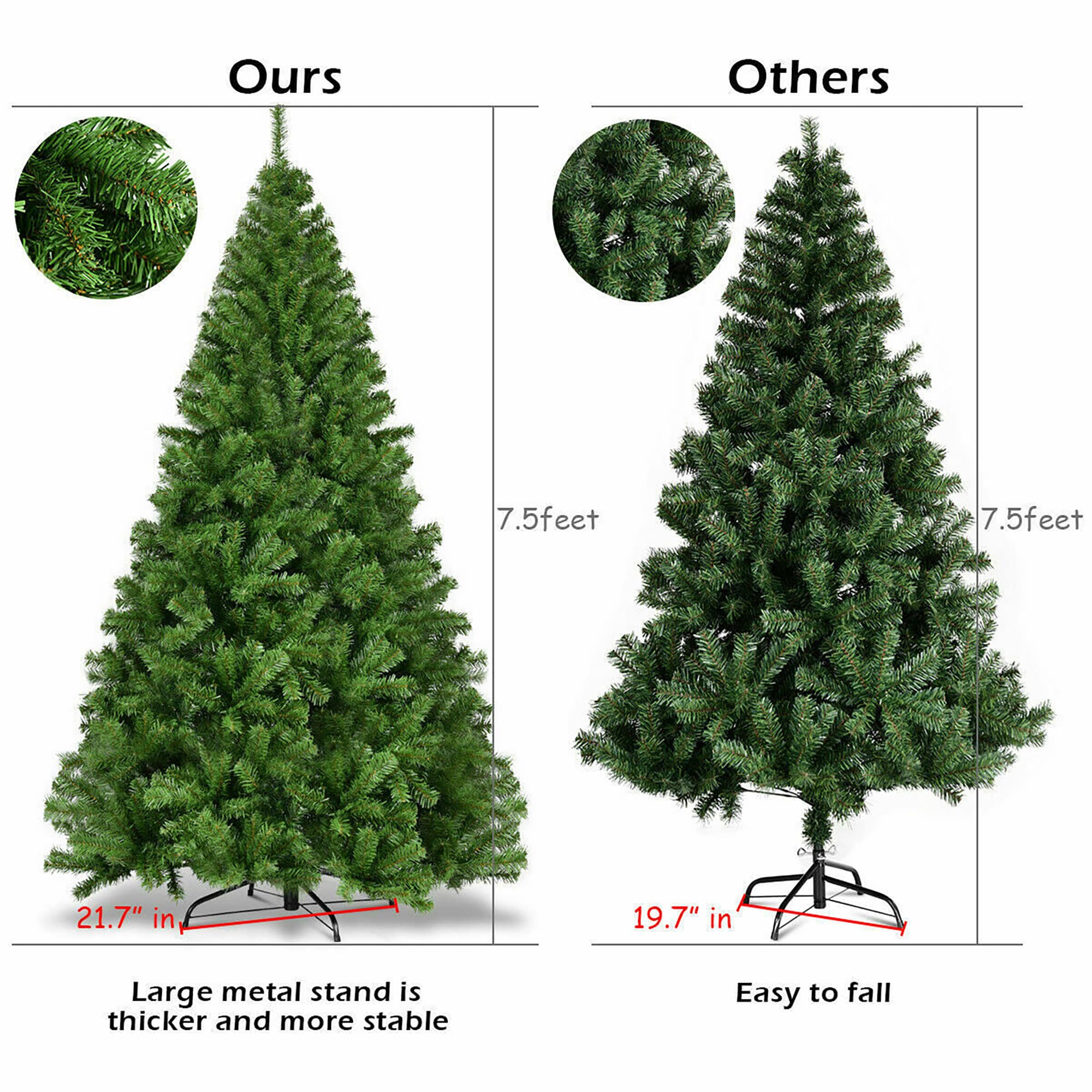 Forclover ALHY-221CM Artificial-Christmas-Trees - View #8
