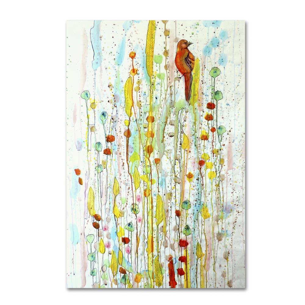 Trademark Fine Art ALI0903-C1624GG Sylvie Demers "Pause" 16x24 Canvas Art Artist: Sylvie Demers Multicolor Framed 24-Inches H x 16-Inches W Abstract Canvas Print