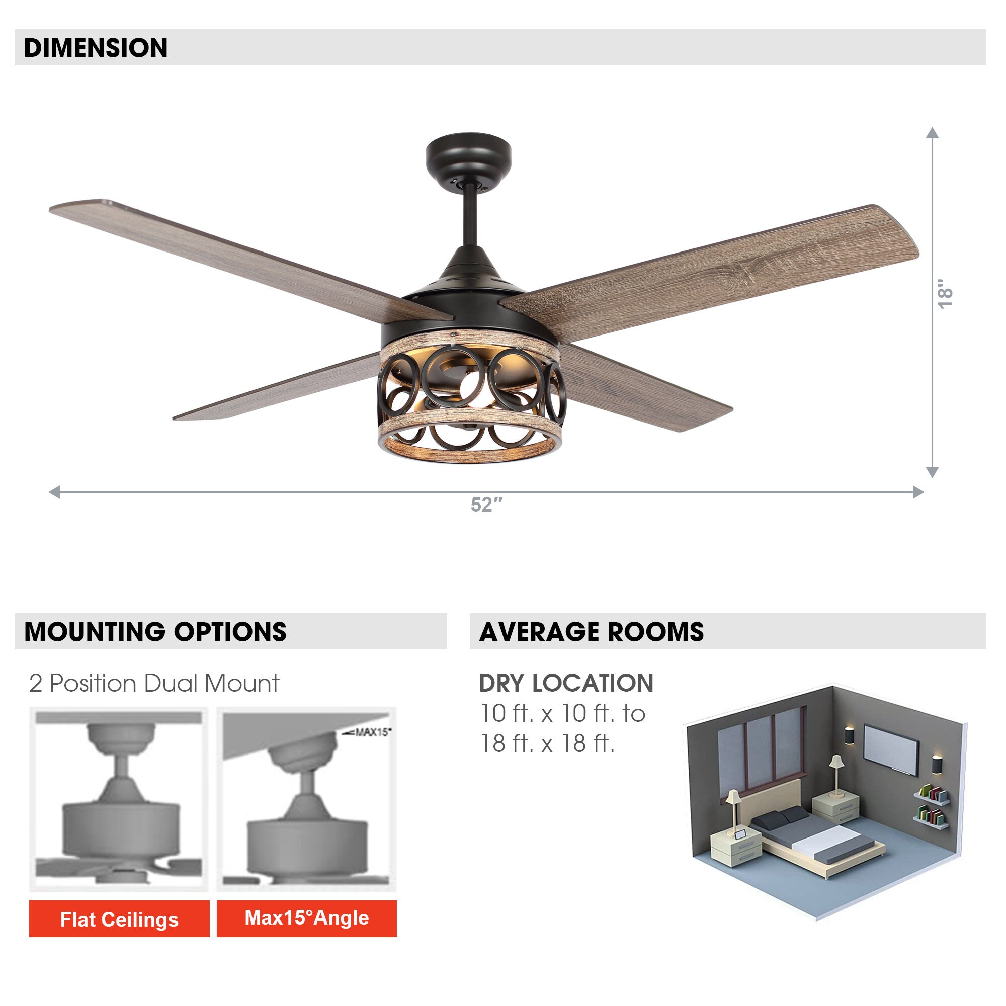 Parrot Uncle F6287110V Ceiling-Fans - View #9