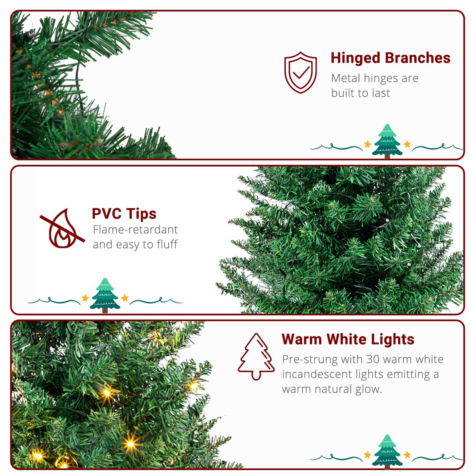 VERYKE LL-CST119 Artificial-Christmas-Trees - View #4