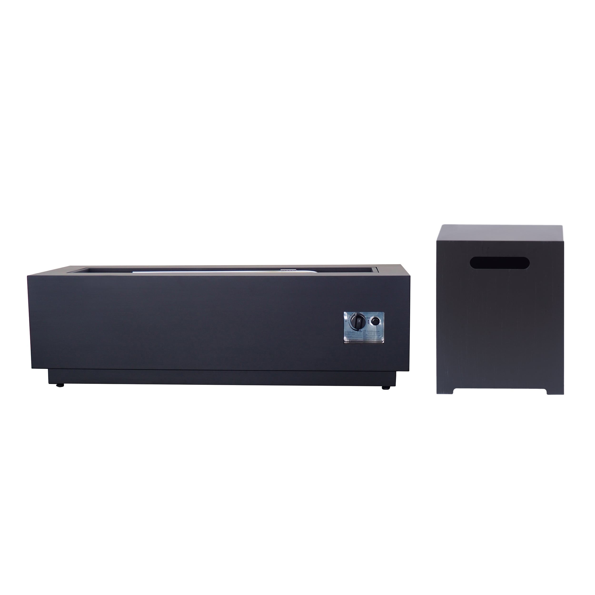 Best Selling Home Decor 304017 50000 -BTU Dark grey Steel Liquid propane Outdoor Fireplace