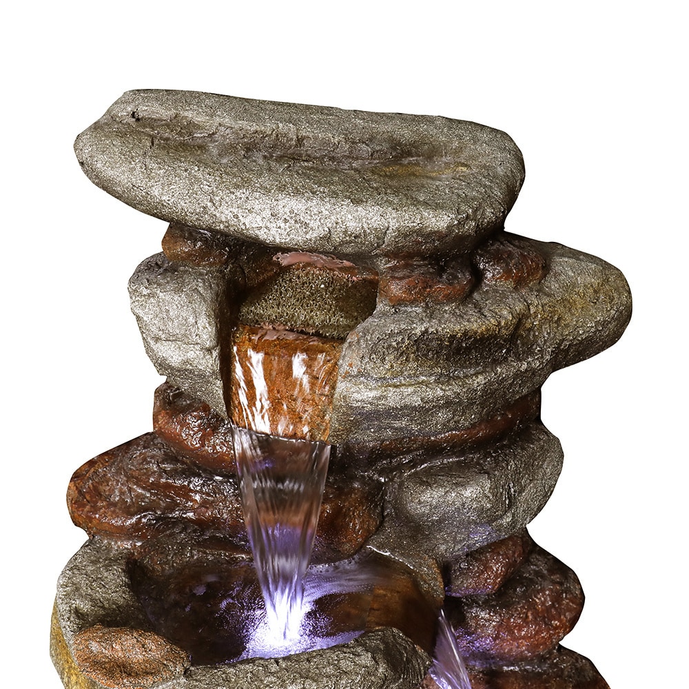 Kahomvis 29.9-in H Resin Wall Outdoor Fountain Pump Included at Lowes.com