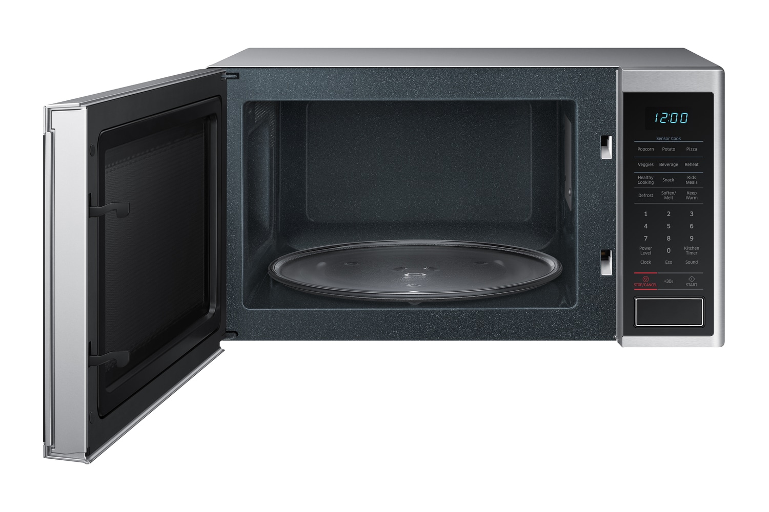 Samsung 1.4-cu ft 1000-Watt Sensor Cooking Controls Countertop Microwave  (Stainless Steel) in the Countertop Microwaves department at