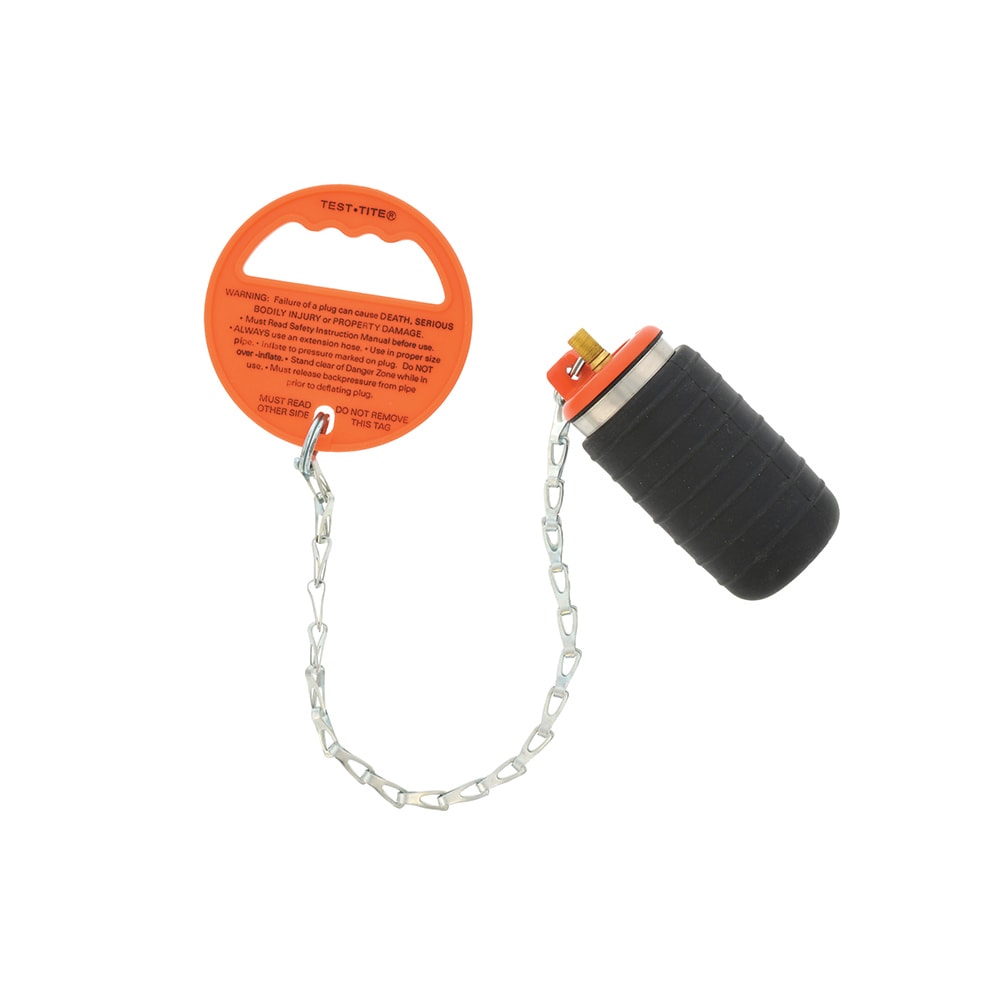 Jones Stephens T45201 2-in. Pressure Relief Pneumatic Test Plug with Chain for 1.75 in.- 2.25 in. Pipe Size