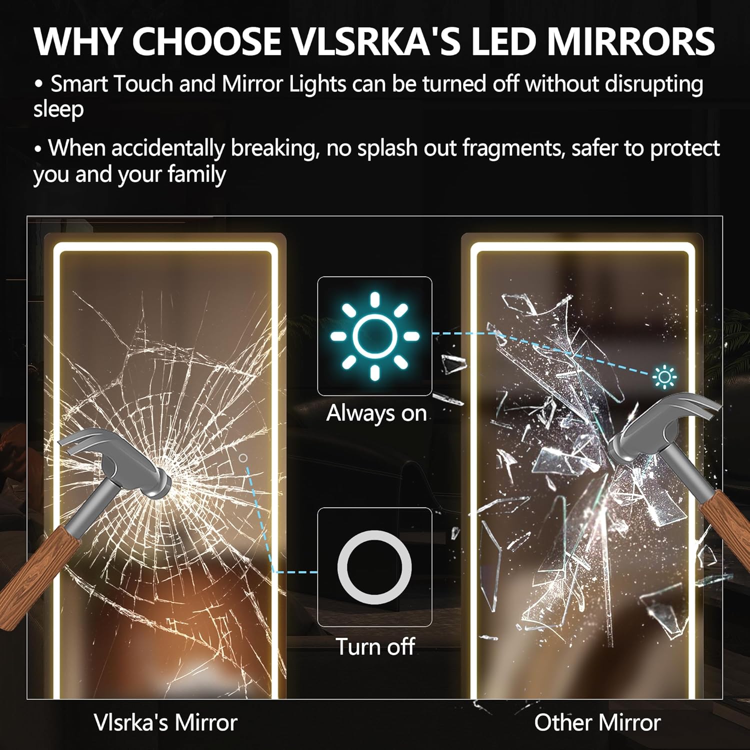 Vlsrka B0CGTYS2CW Decor-Mirrors - View #7