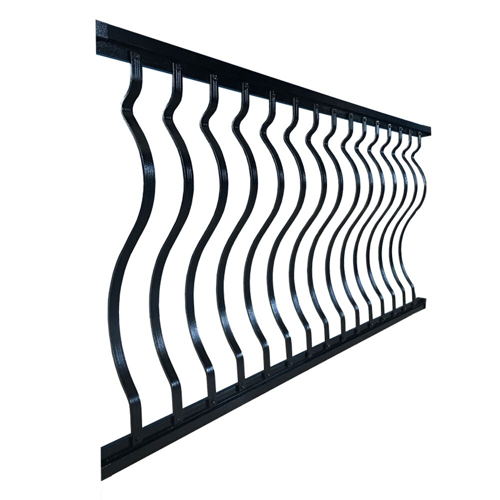 Wolf Handrail WHCB6R-HB Hammered black Aluminum Deck Handrail Kit