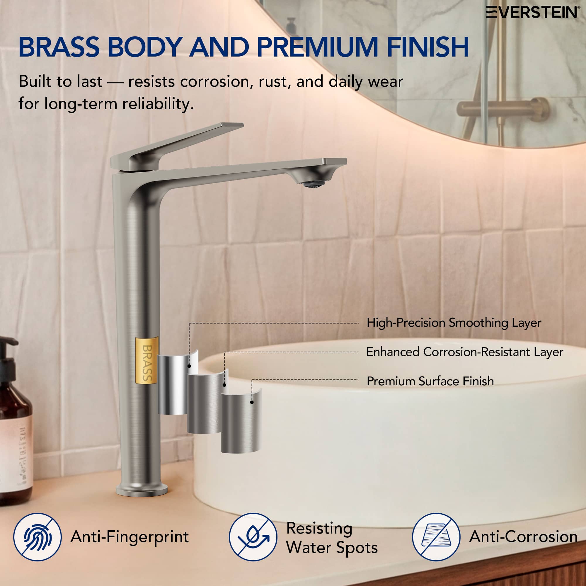 EVERSTEIN SFS-1320B-NK Lavatory-Faucets - View #6