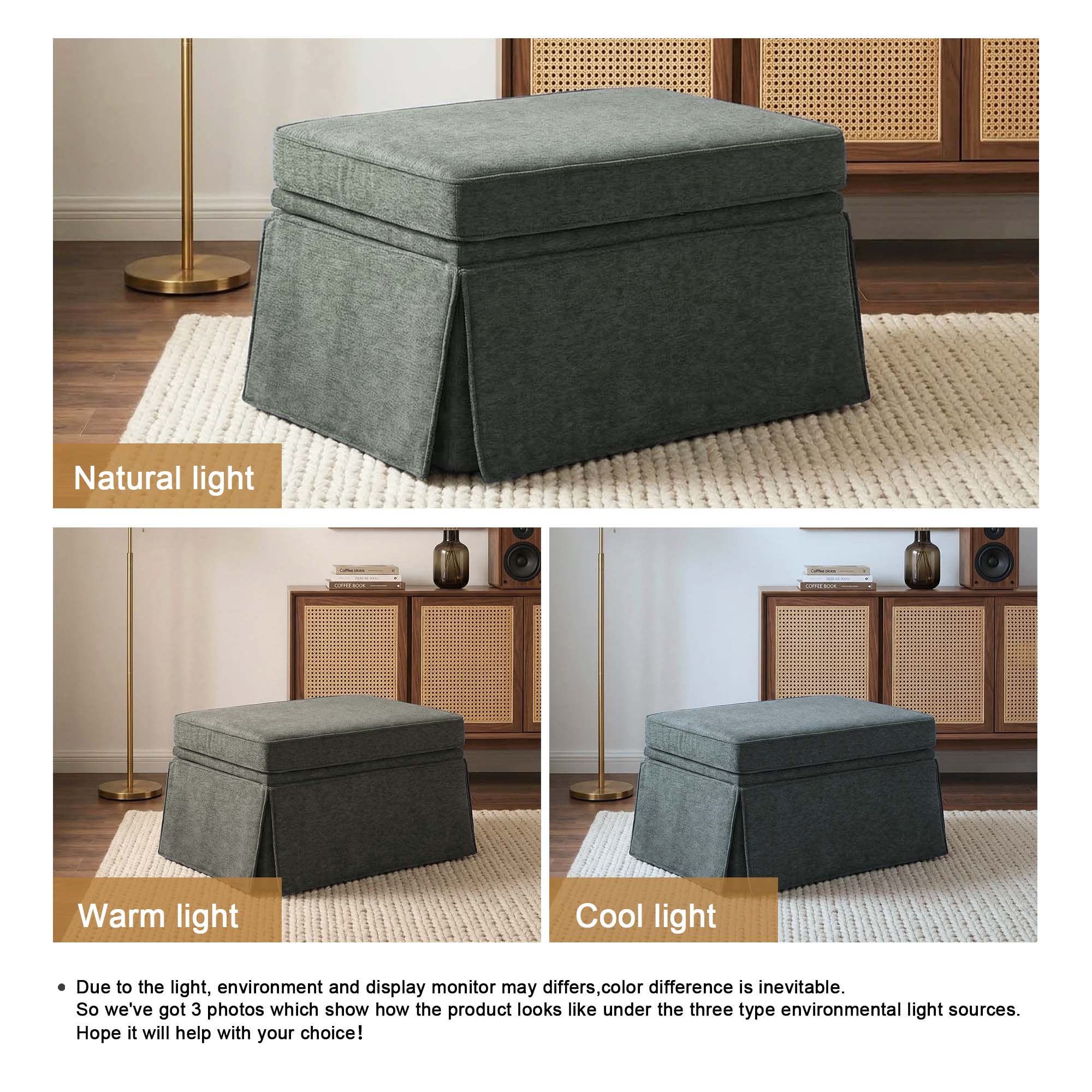 Dreamsidea LS-CH0073S-C-GR-OT Indoor-Ottomans - View #5
