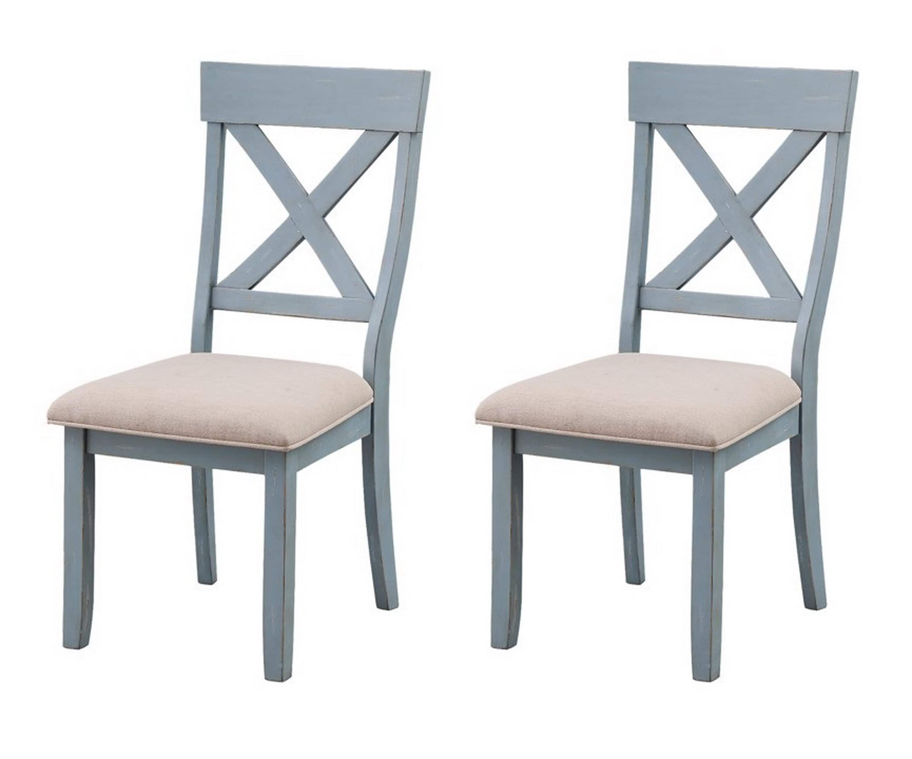Coast to Coast 40298 Bar Harbor Polyester Upholstered Side Chair (Wood Frame)