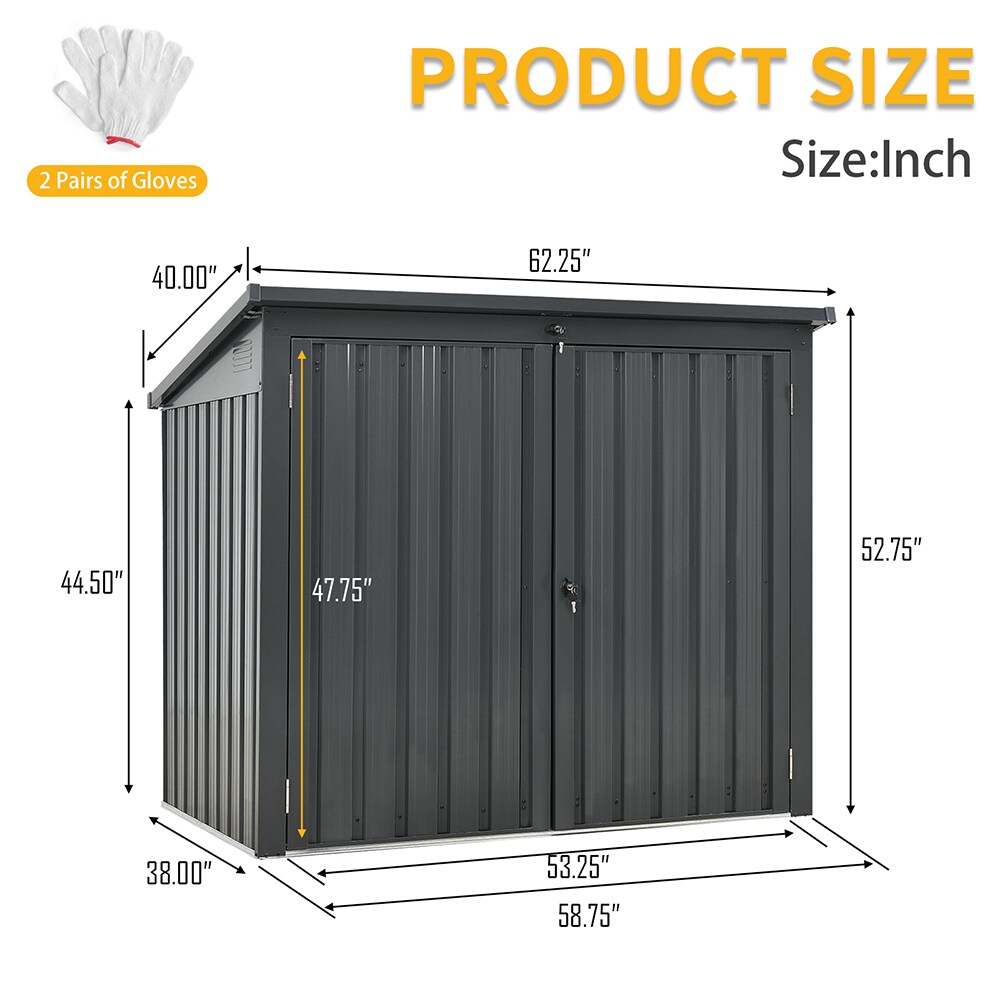 Blisstyle CEOPAMESGZ Metal-Storage-Buildings-Sheds - View #8