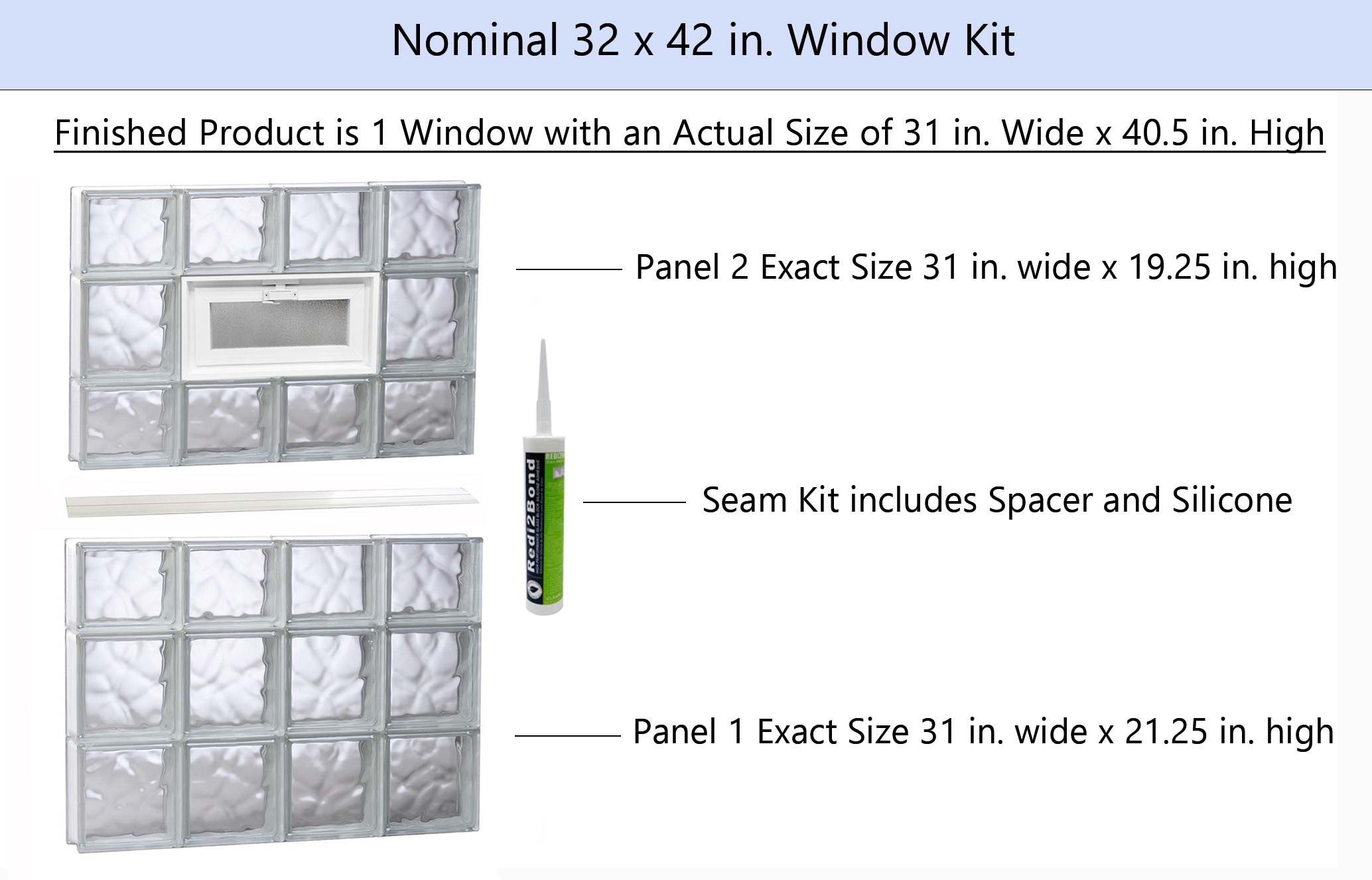 REDI2SET V3242DC Glass-Block-Windows - View #2