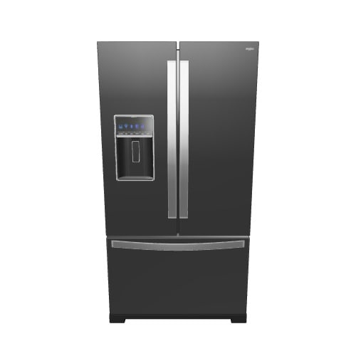 Whirlpool French Door Fridge (WRF767SDHV) - Black Stainless Whirlpool French Door Fridge (WRF767SDHV) - Black Stainless