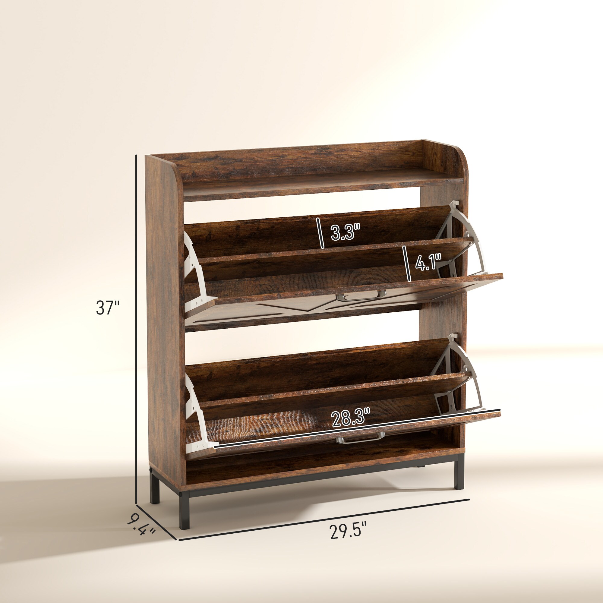 HomCom 837-555V80RB Coatrack-Stands-Pedestals - View #7