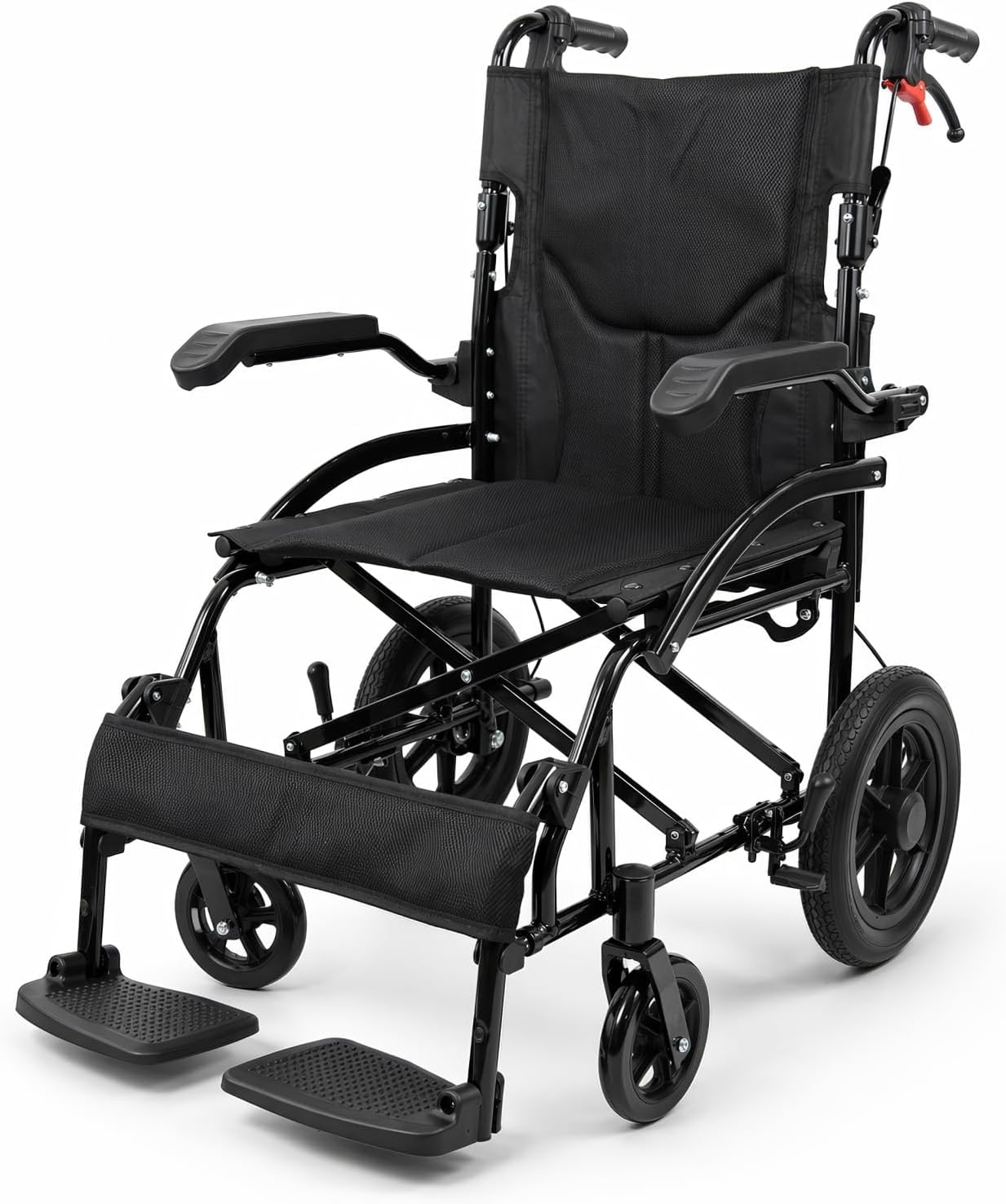 IdealHouse - Lightweight Wheelchair for Adults Transport Wheelchair Lightweight Foldable Wheel Ch...