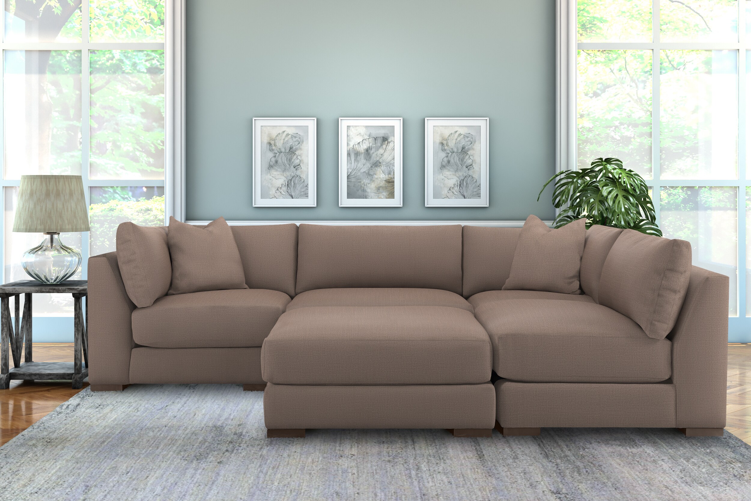 Dimensions 126 in width x 84 in depth x 36 in height Couches, Sofas