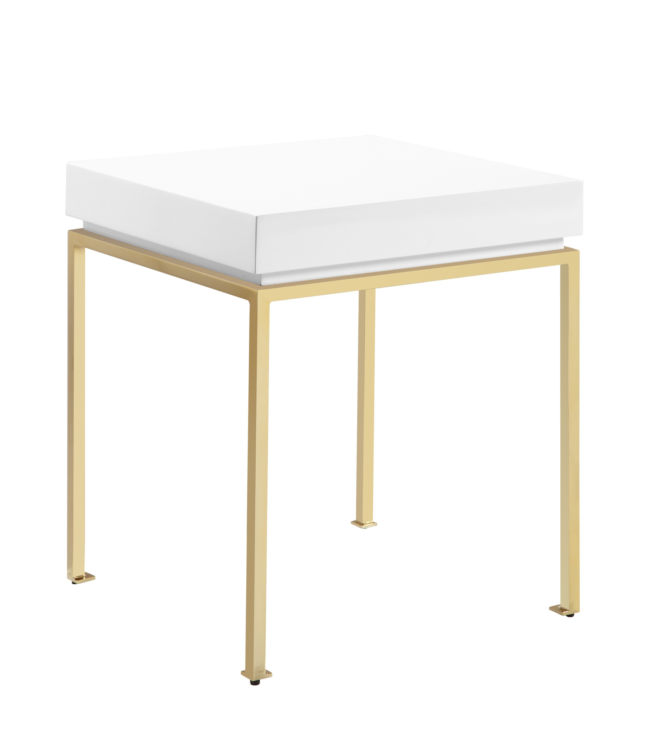 Chic Home Design FST2954-LW Cannes White Modern Coffee Table