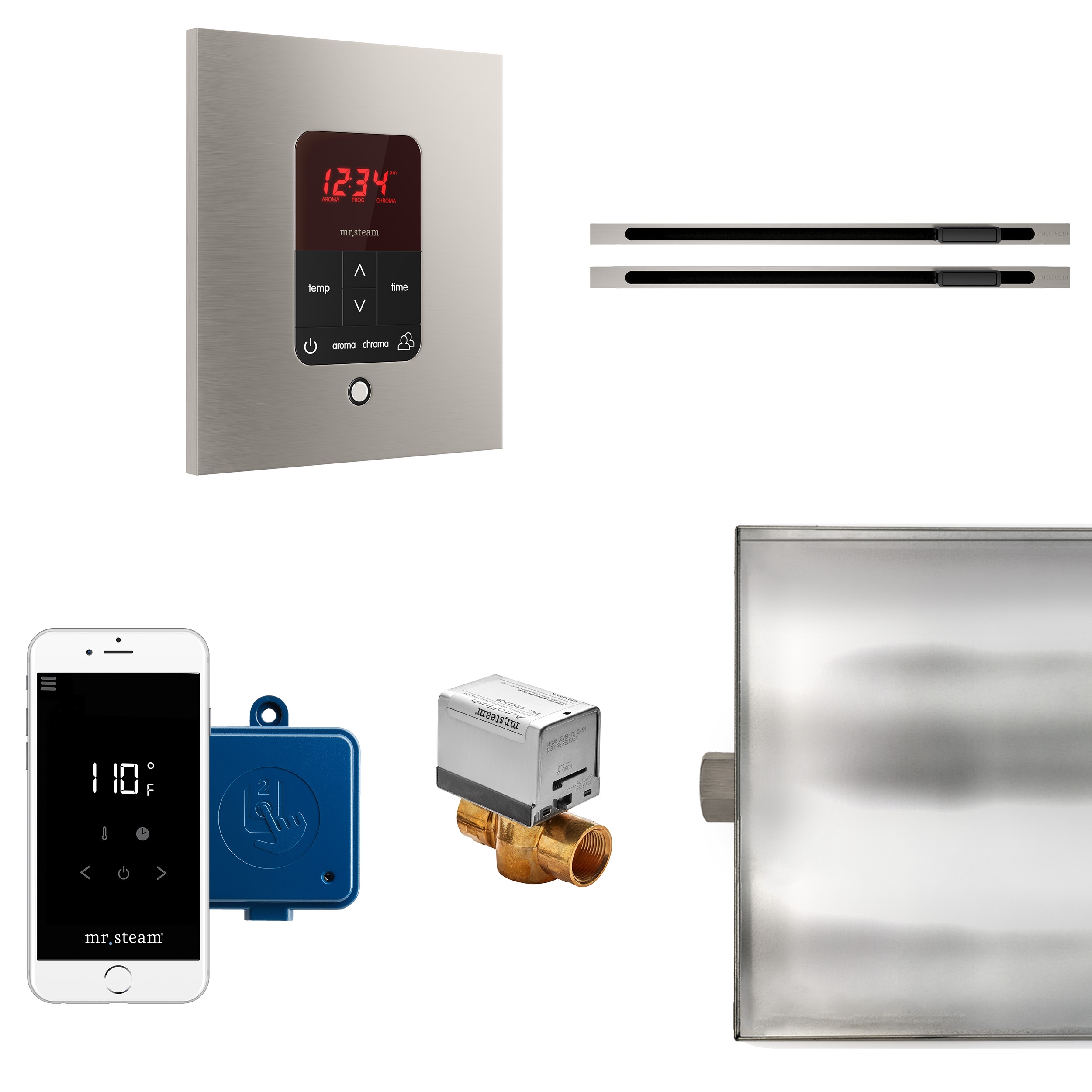 Mr. Steam BTLRLXSBN 120-Watt Brushed Nickel Steam generator control kit