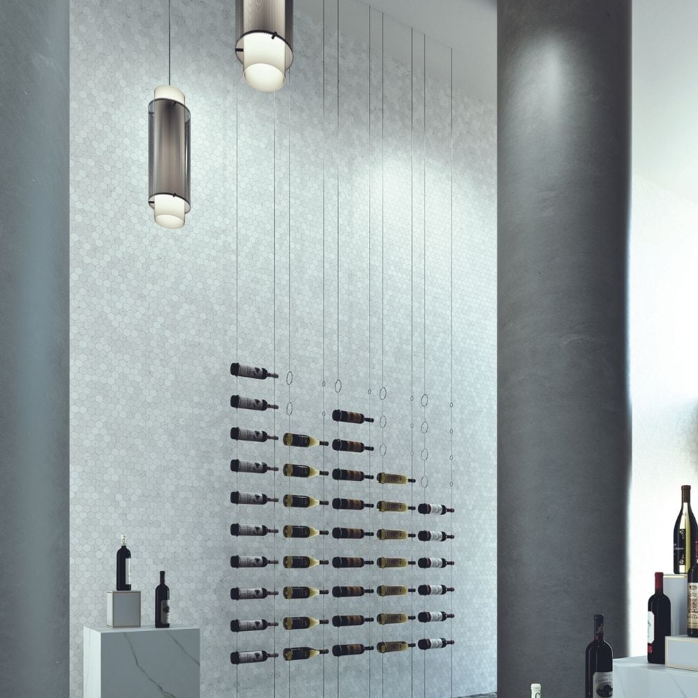 Venato White Hexagon Recycled Glass Mosaic Tile Sheet