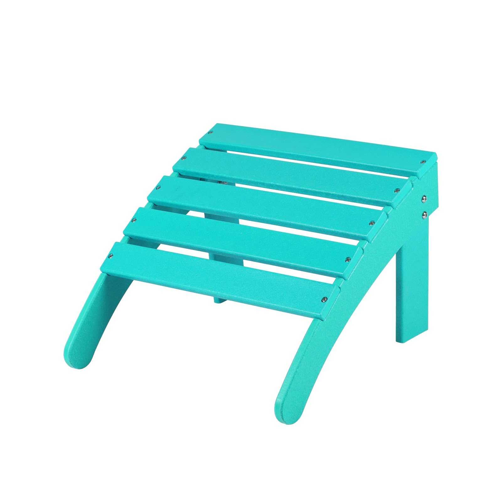 Aoodor A303-PLELE Adirondack Ottoman Blue HDPE Ottoman