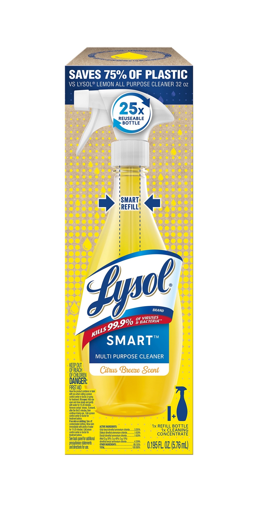 LYSOL 25-fl oz Lemon Disinfectant Liquid All-Purpose Cleaner in the  All-Purpose Cleaners department at