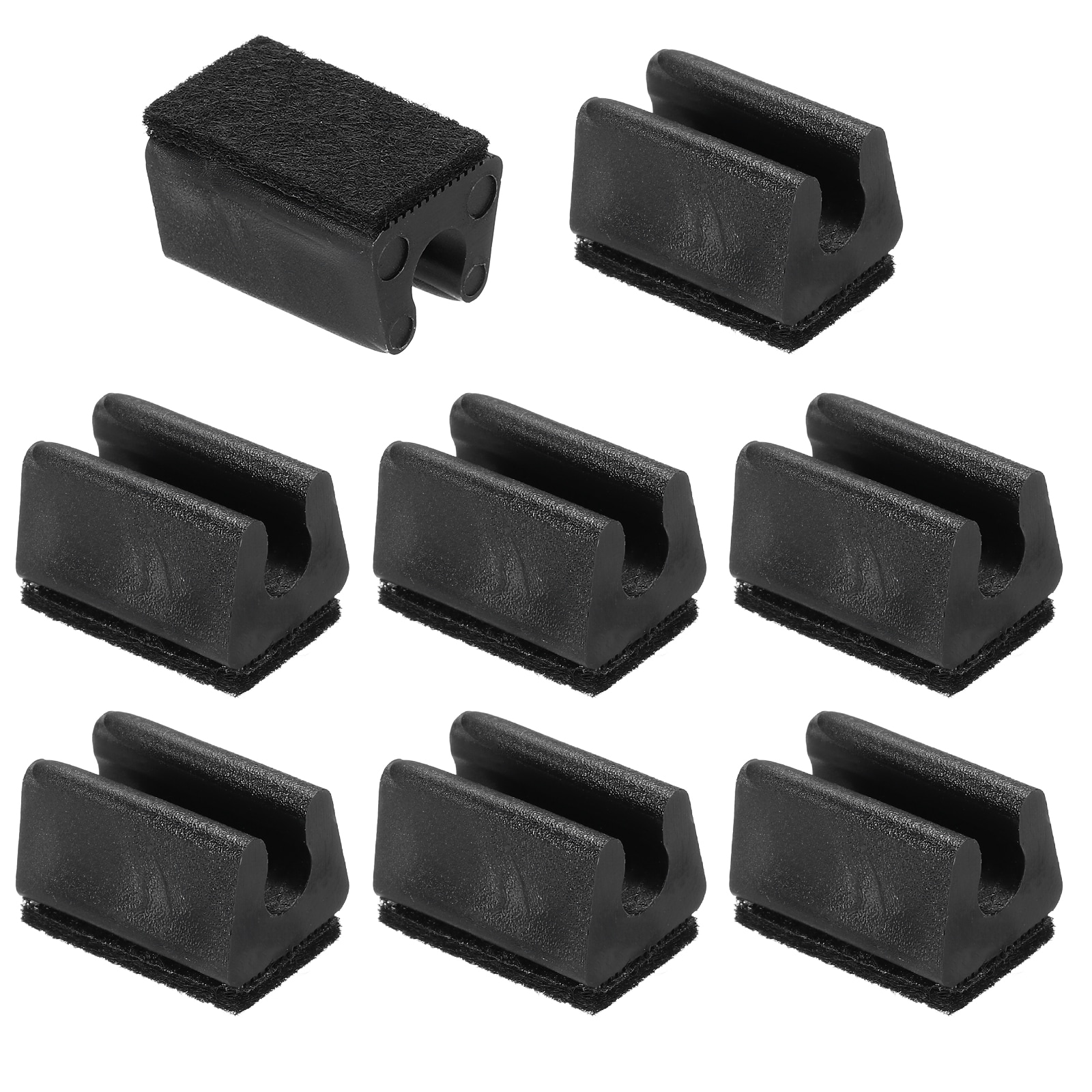PATIKIL - 8pcs Rectangle Chair Leg Cover with Felt Pad 8mm Slide Smoothly No Scratches No Noise F...