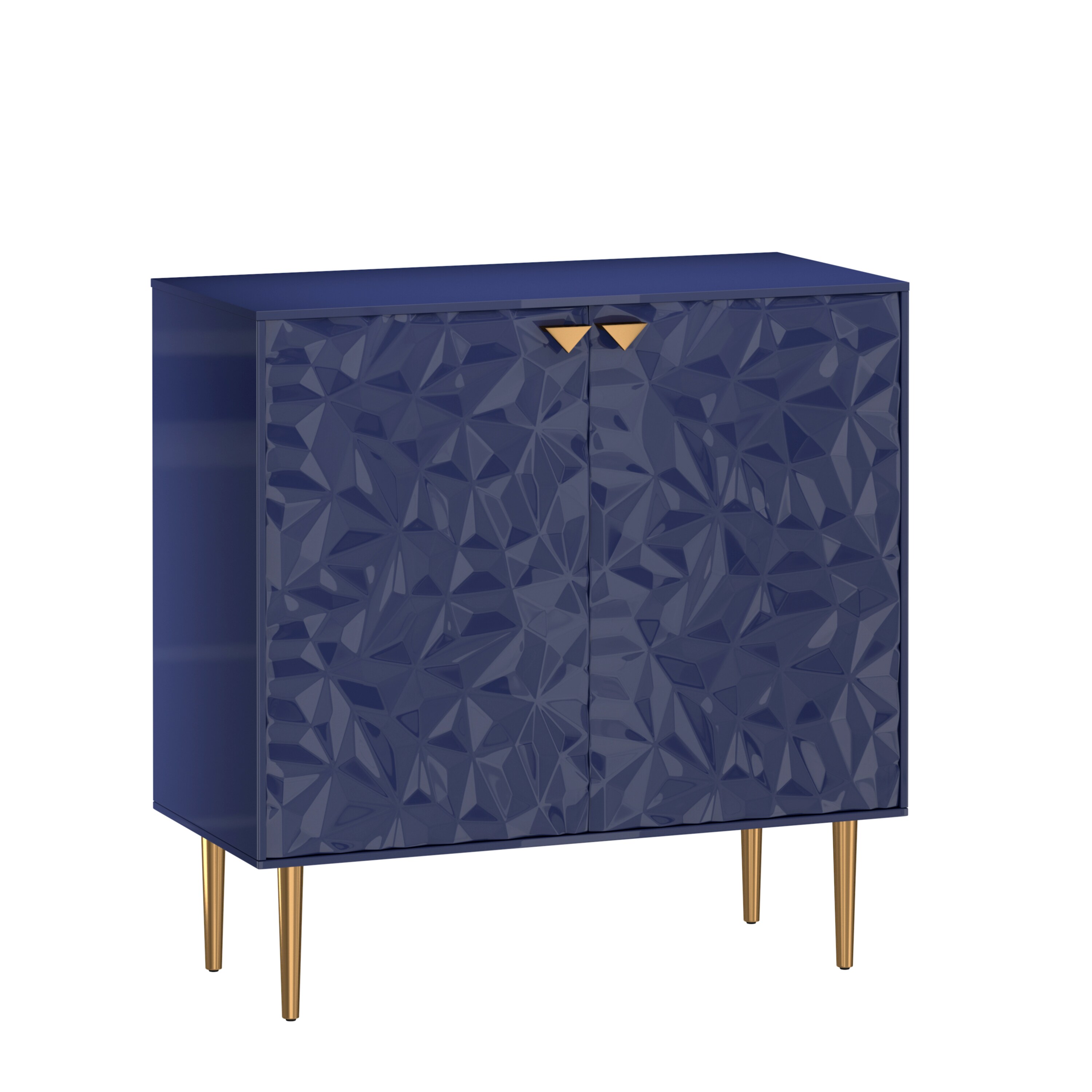 Clihome 15.75-in W x 31.93-in H Mdf Navy Freestanding Utility Storage Cabinet