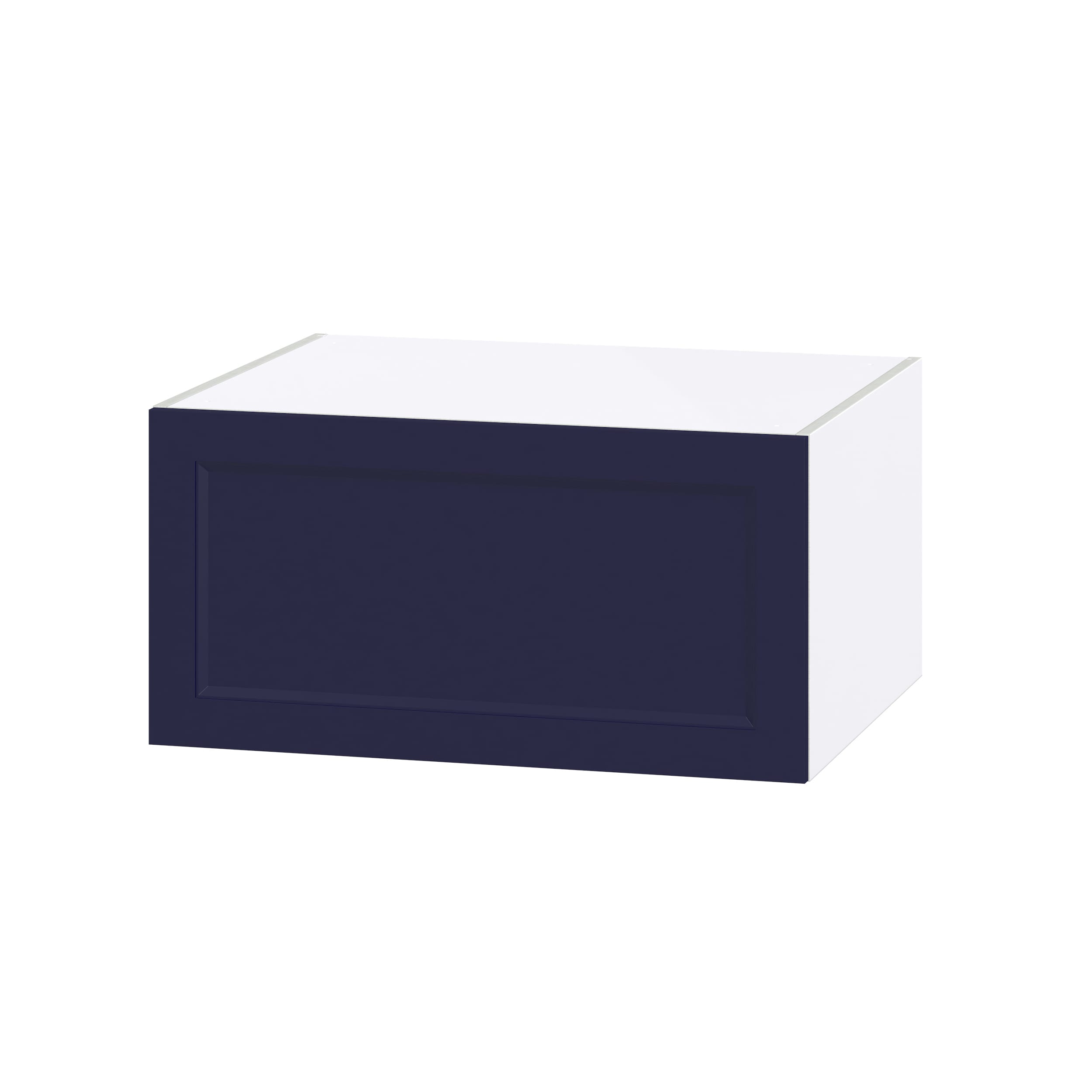 Hugo&Borg Lorette 27-in W x 15-in H x 24-in D Navy Blue Wall Fully Assembled Cabinet (Recessed Panel Shaker Door Style)