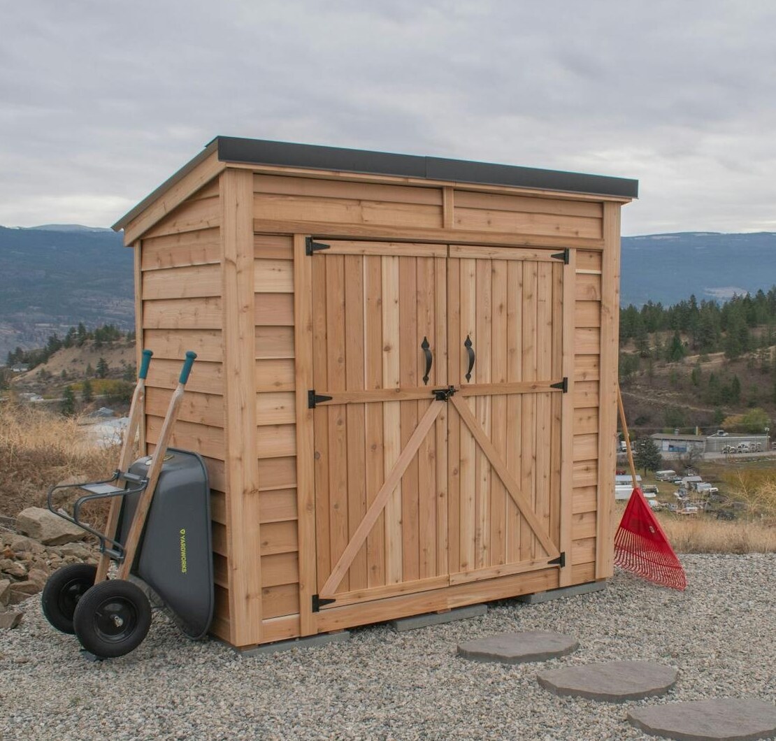 Outdoor Living Today KIT-SS84-D-METAL-AK Wood-Storage-Buildings - View #4