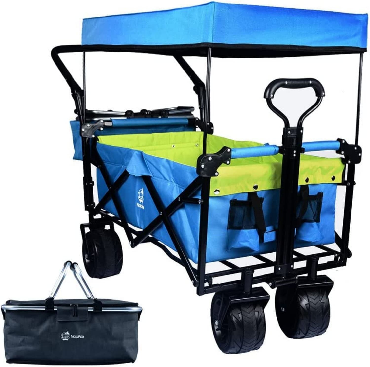 Maocao Hoom JLP247428 140L Wagons Carts 4.94-cu ft Steel Folding Yard Cart