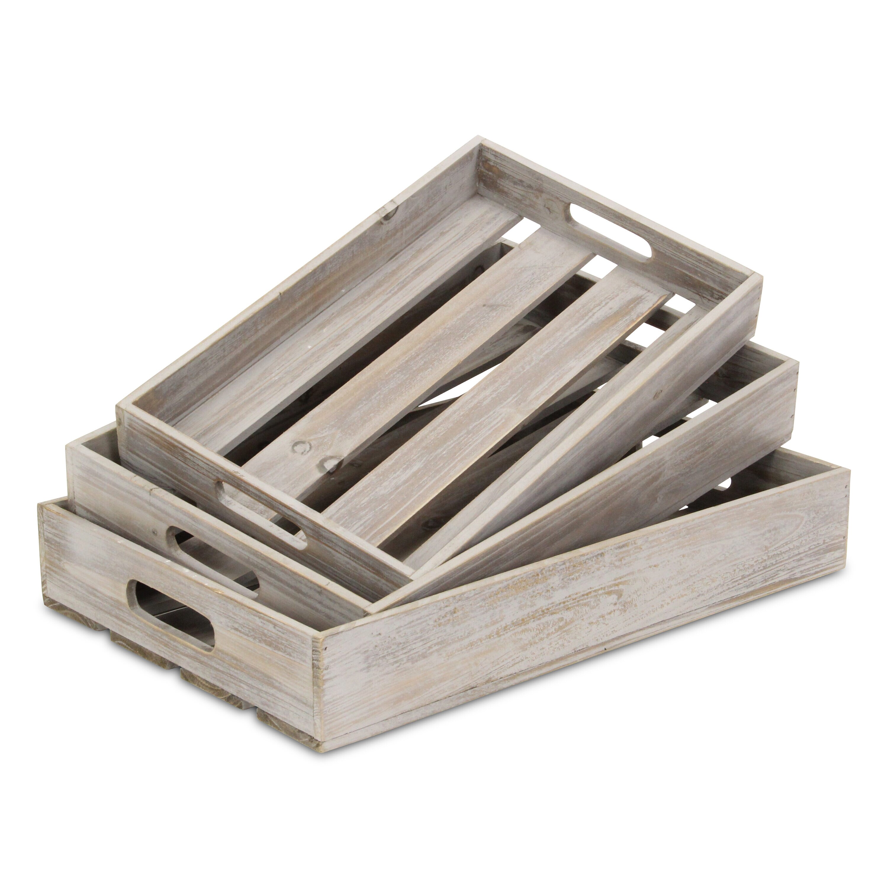 Cheung's FP-3507-3GW Trays and Caddies 13-in x 19.25-in Gray Rectangle Serving Tray