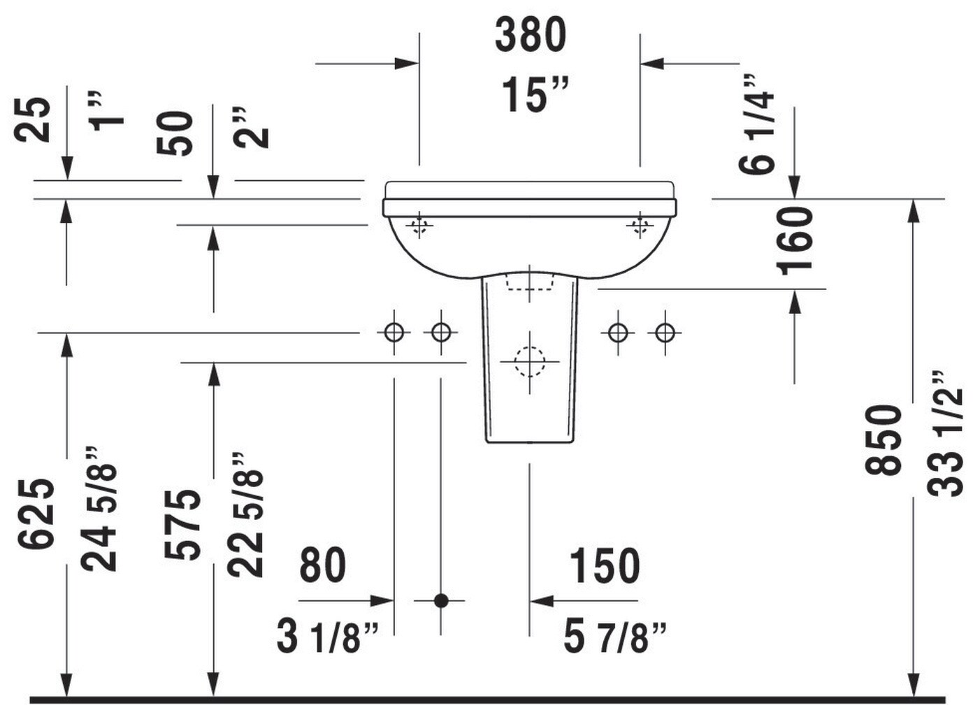 Duravit 0751500000 Bath-Sink - View #3