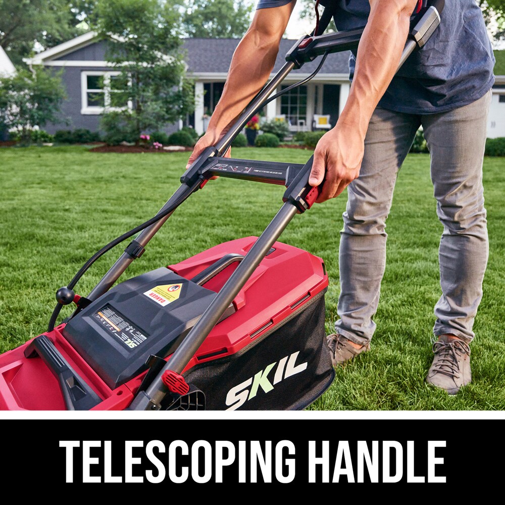 SKIL PWR CORE 20volt Brushless 18in Push Cordless Electric Lawn Mower