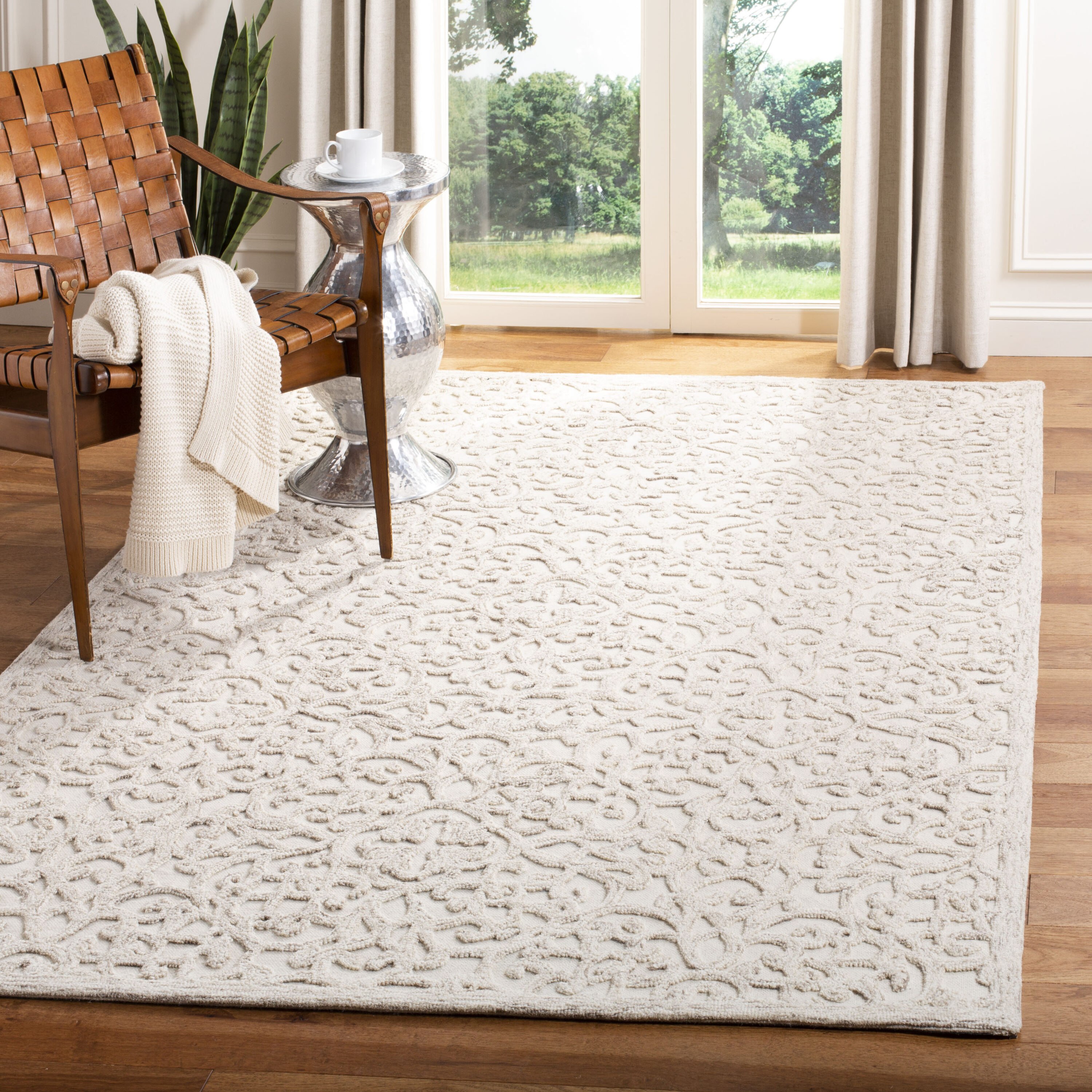 Trace 103E Camel Ivory 4 x 6 Rectangular Area rug