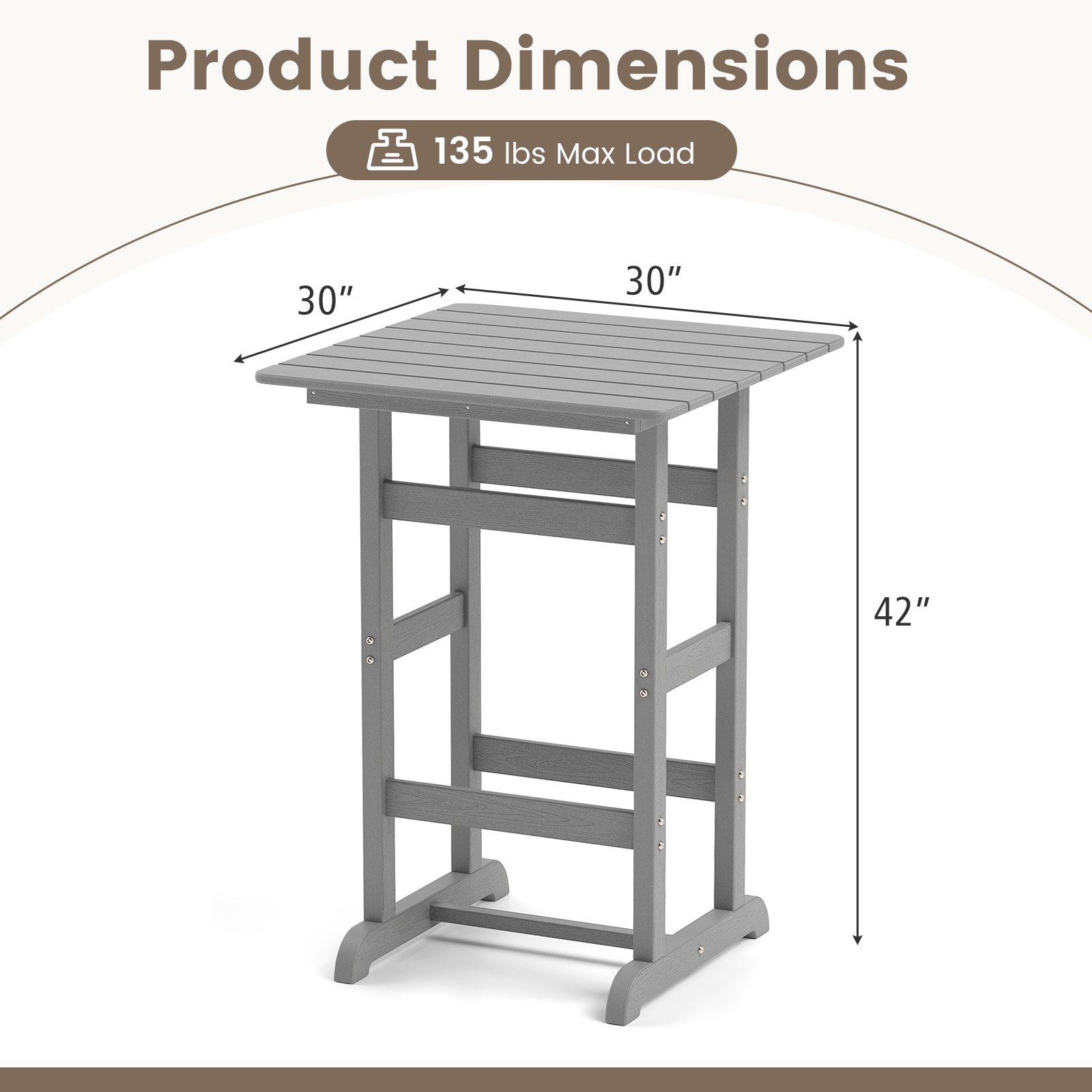 Slickblue D-CO-RG06021PN Patio-Tables - View #5